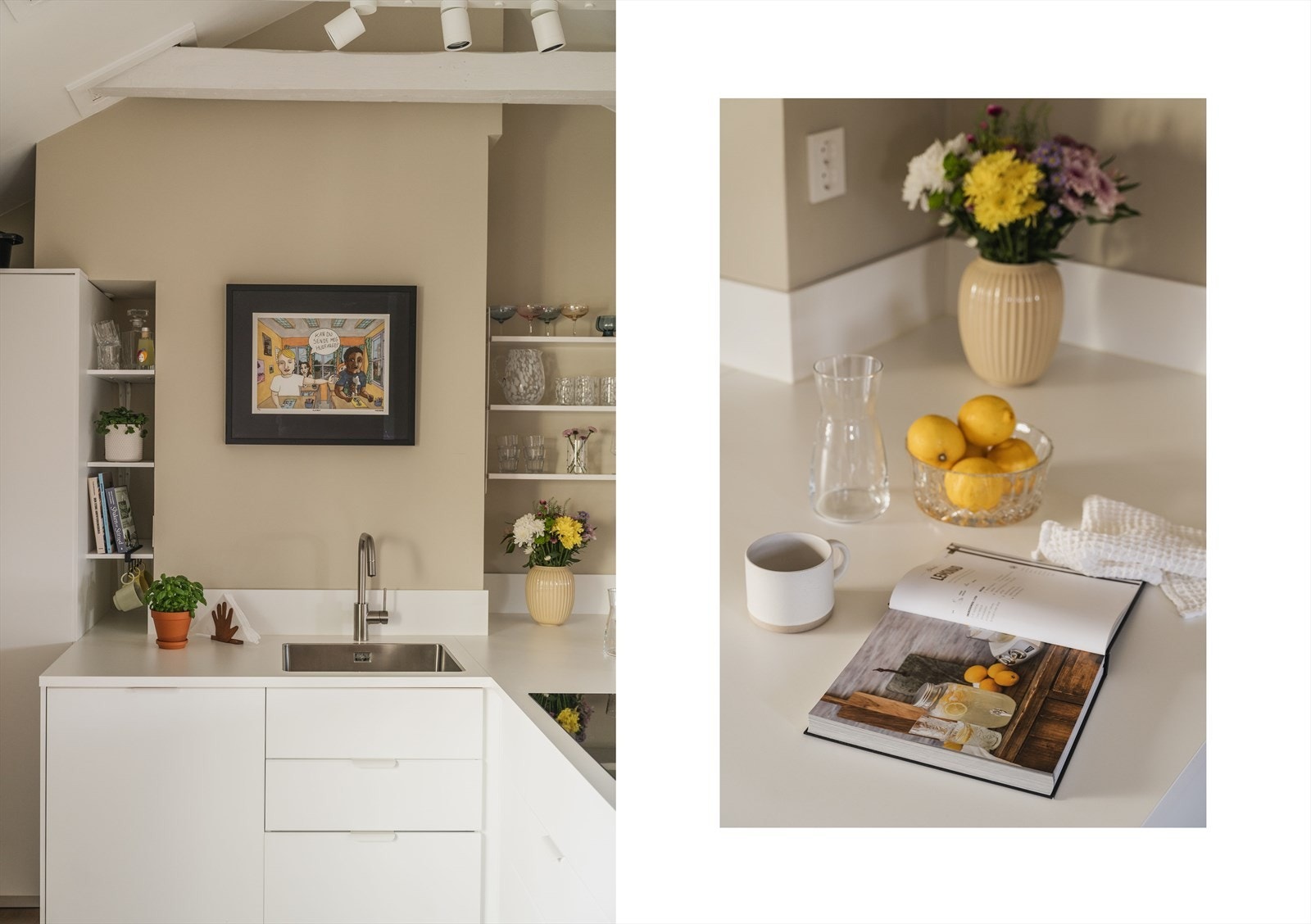 Tilpassede hyller på kjøkken Galleribilde