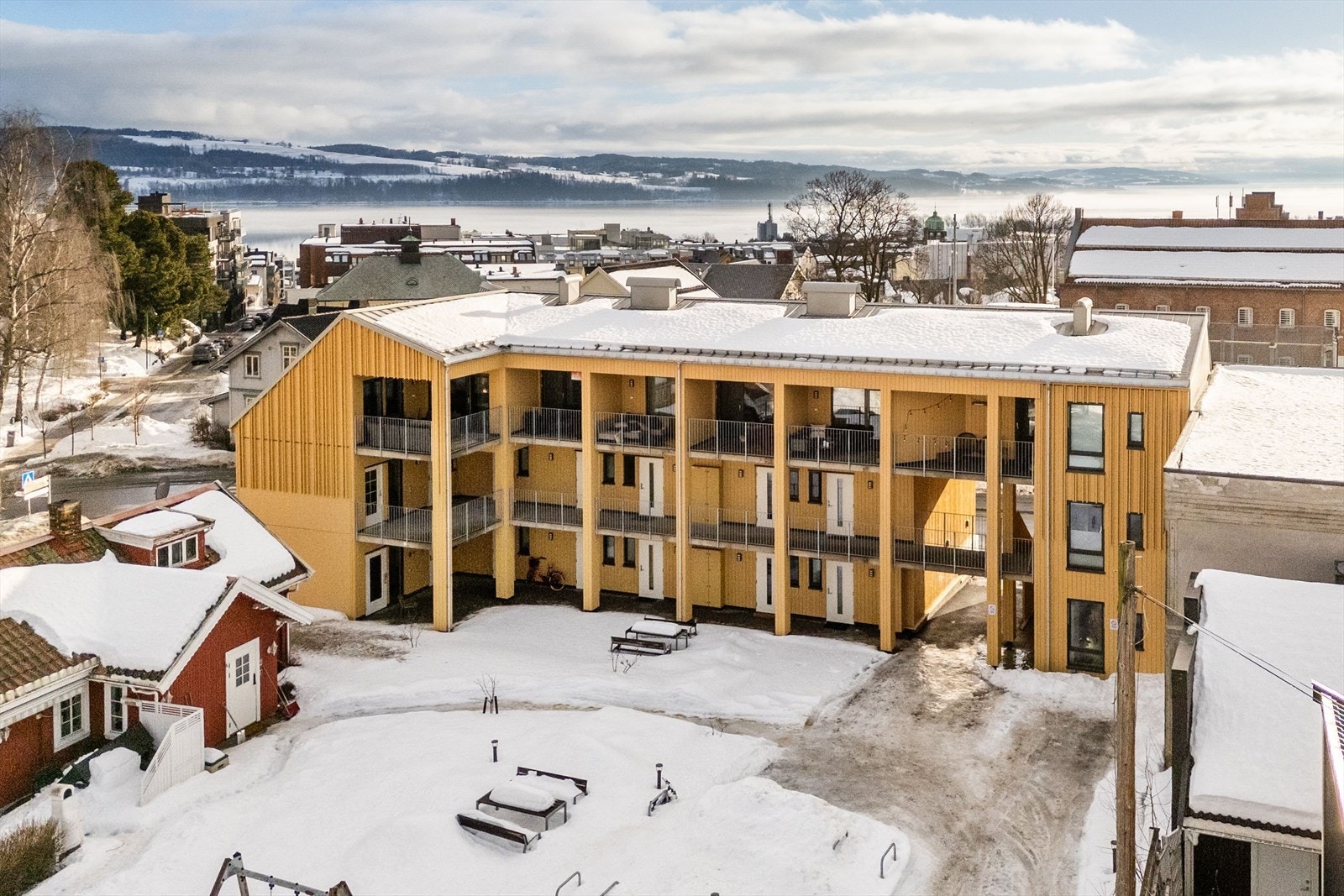 Dronebilde Galleribilde