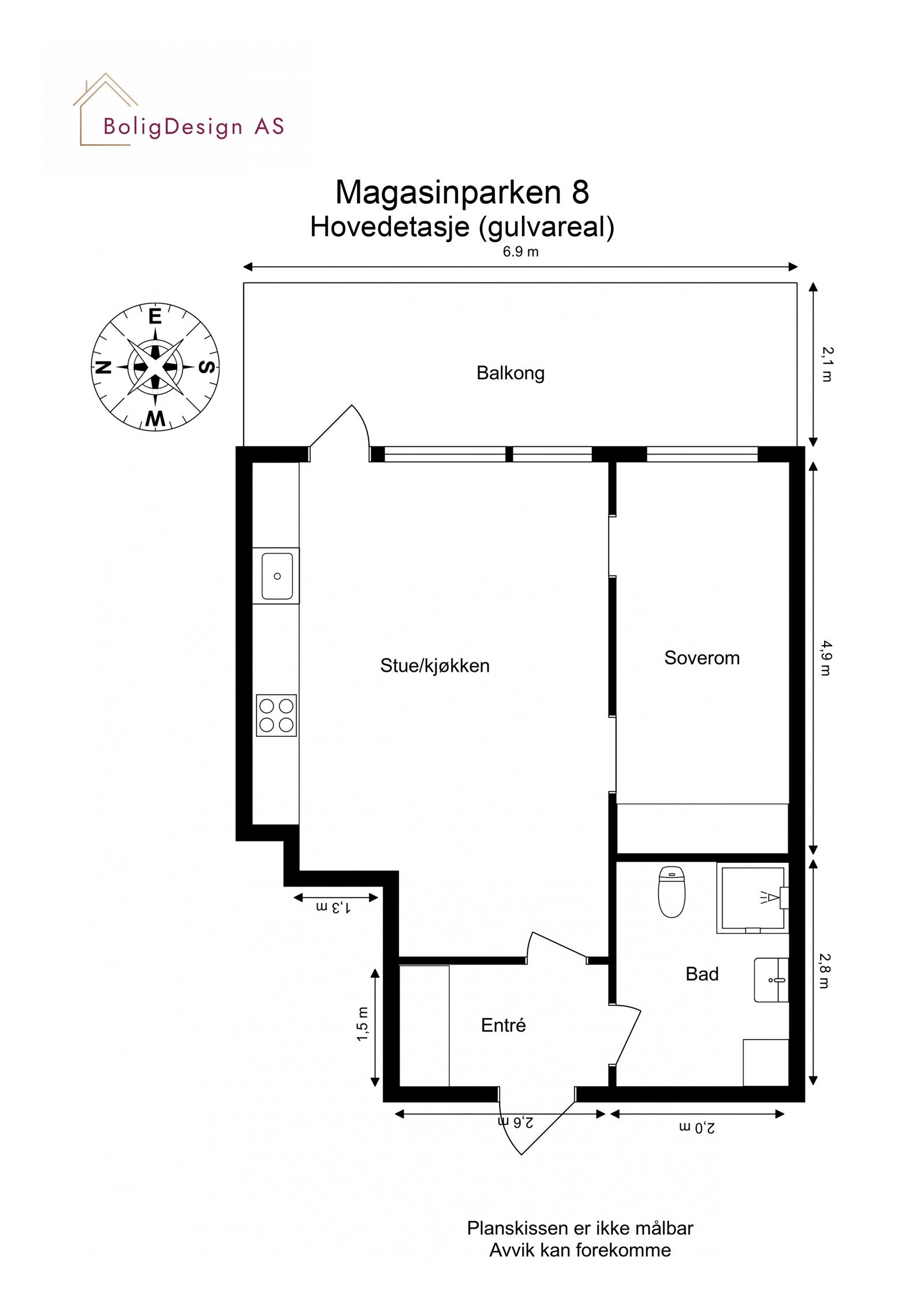 Plantegning. Galleribilde