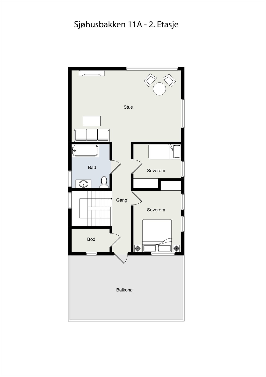 Plantegning - 2. etasje Galleribilde