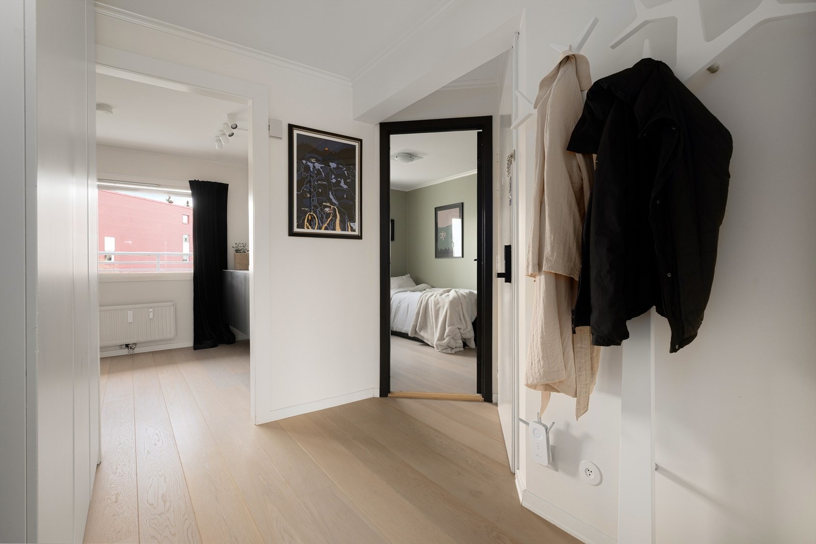 Gangen gir et godt førsteinntrykk og binder nesten alle rom sammen. Galleribilde