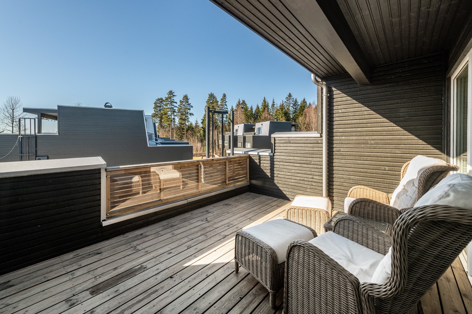 Rett mot vest - betyr god kveldssol i terrassesesongen Galleribilde