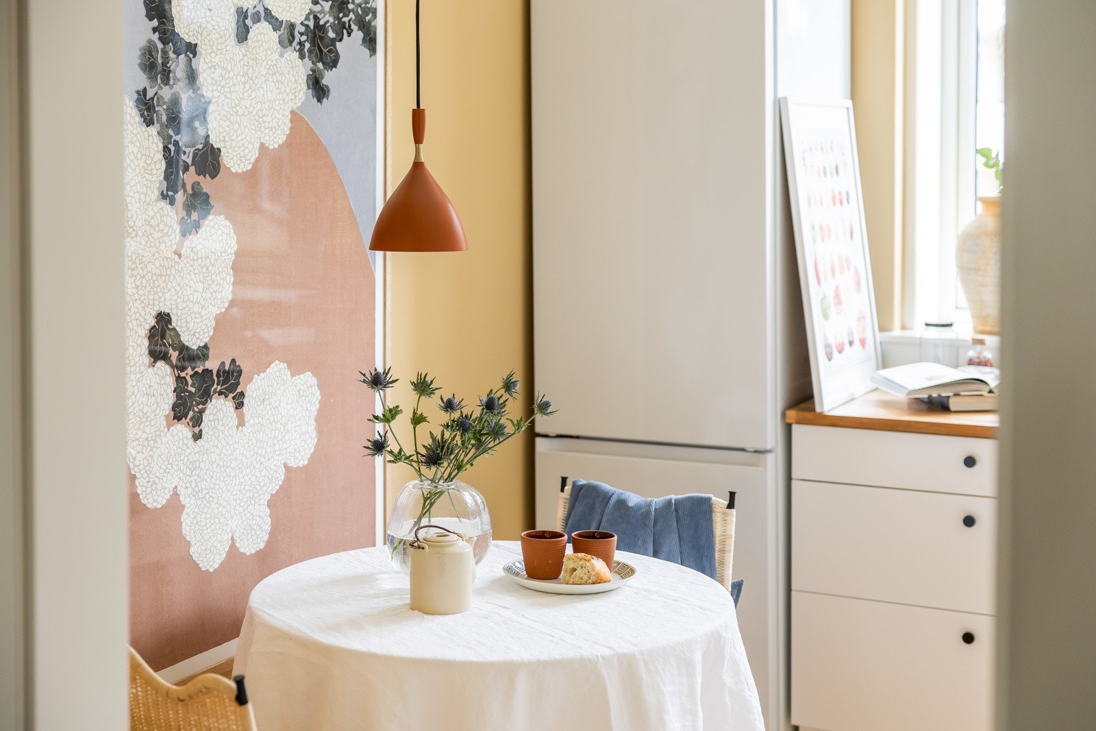 Nåværende eier har satt pris på mulighet for spiseplass på kjøkken. Galleribilde
