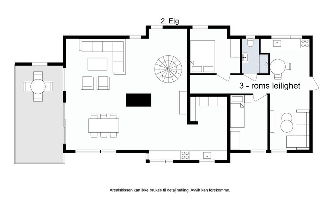 Plantegning 2.etasje Galleribilde