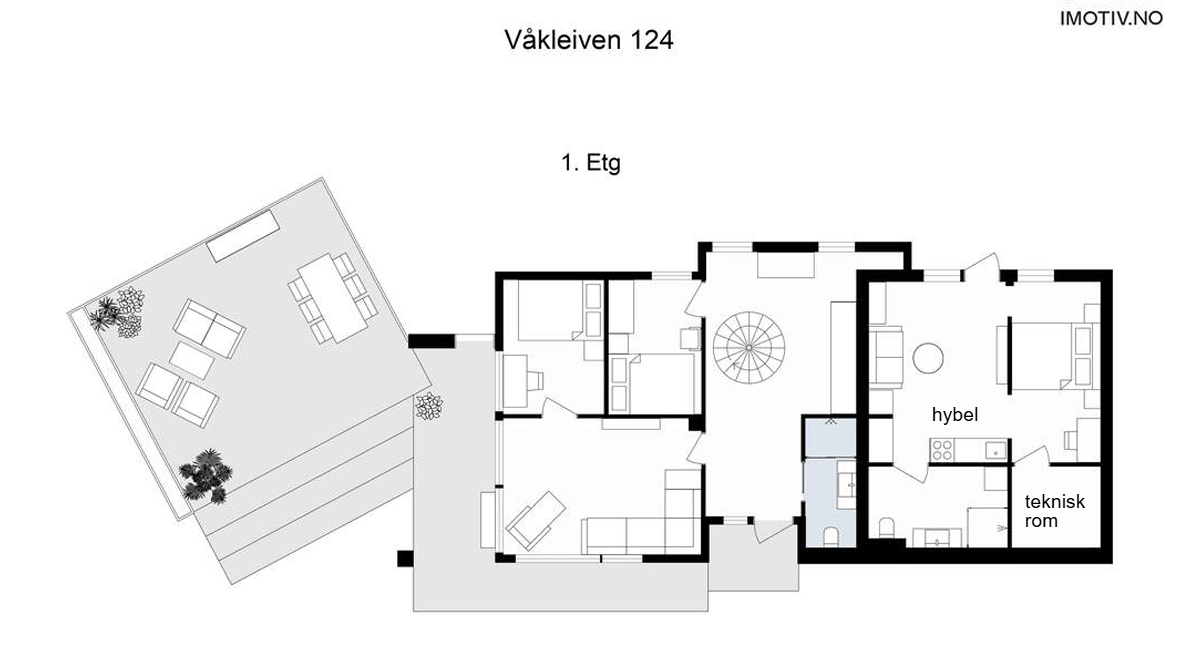 Plantegning 1.etasje Galleribilde
