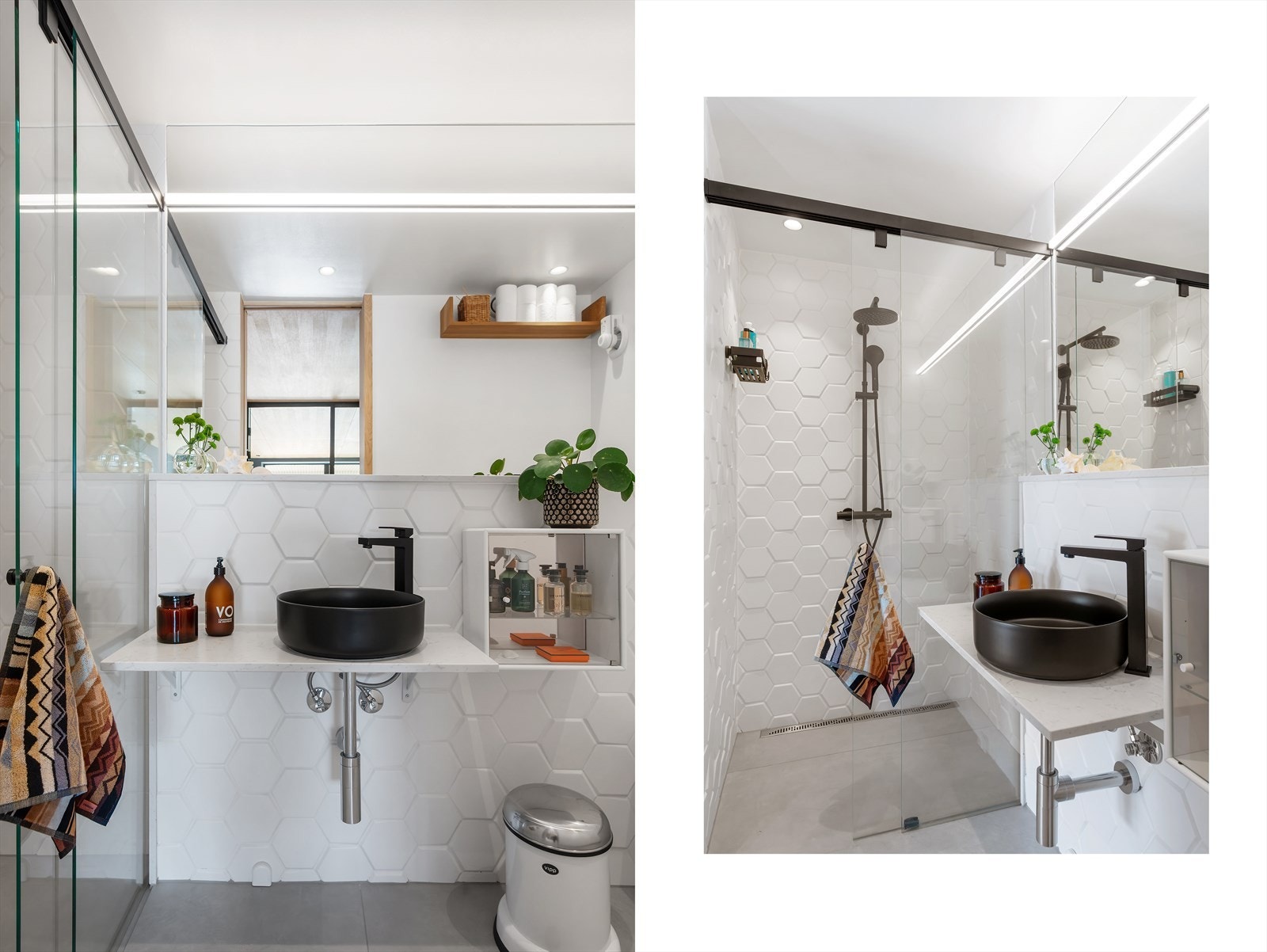 Speilmontert lyslist og spotlight i taket er med på å fremheve den høye kvaliteten Galleribilde