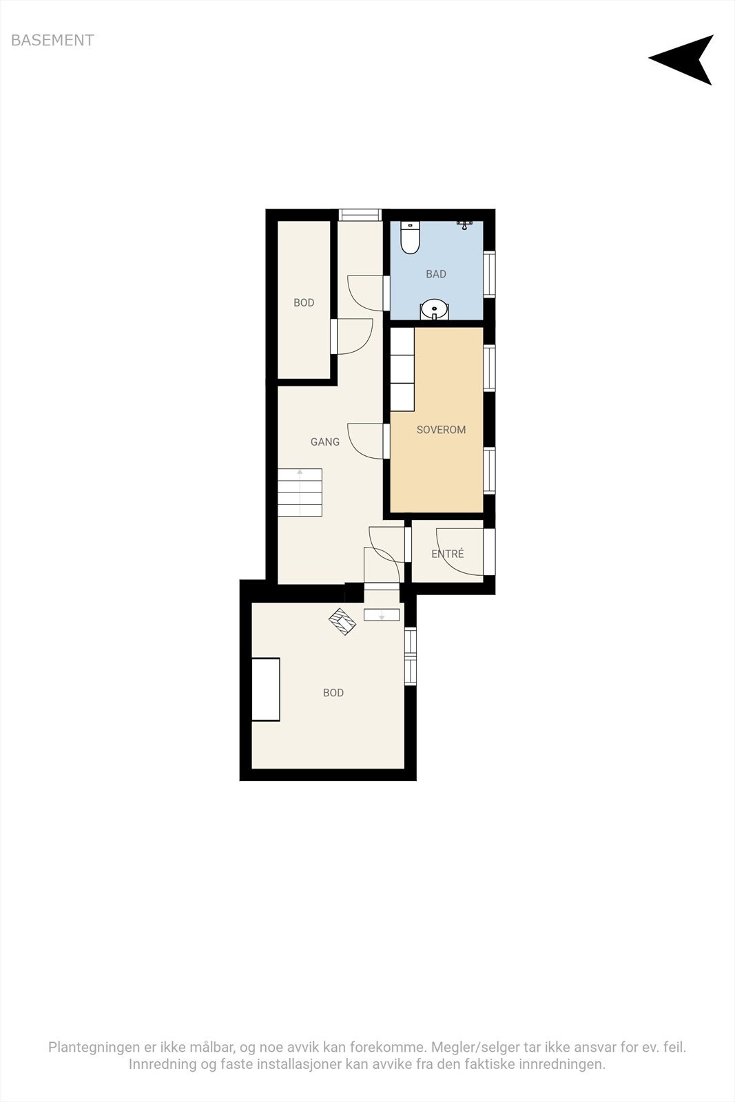 Underetasje kårbolig Galleribilde