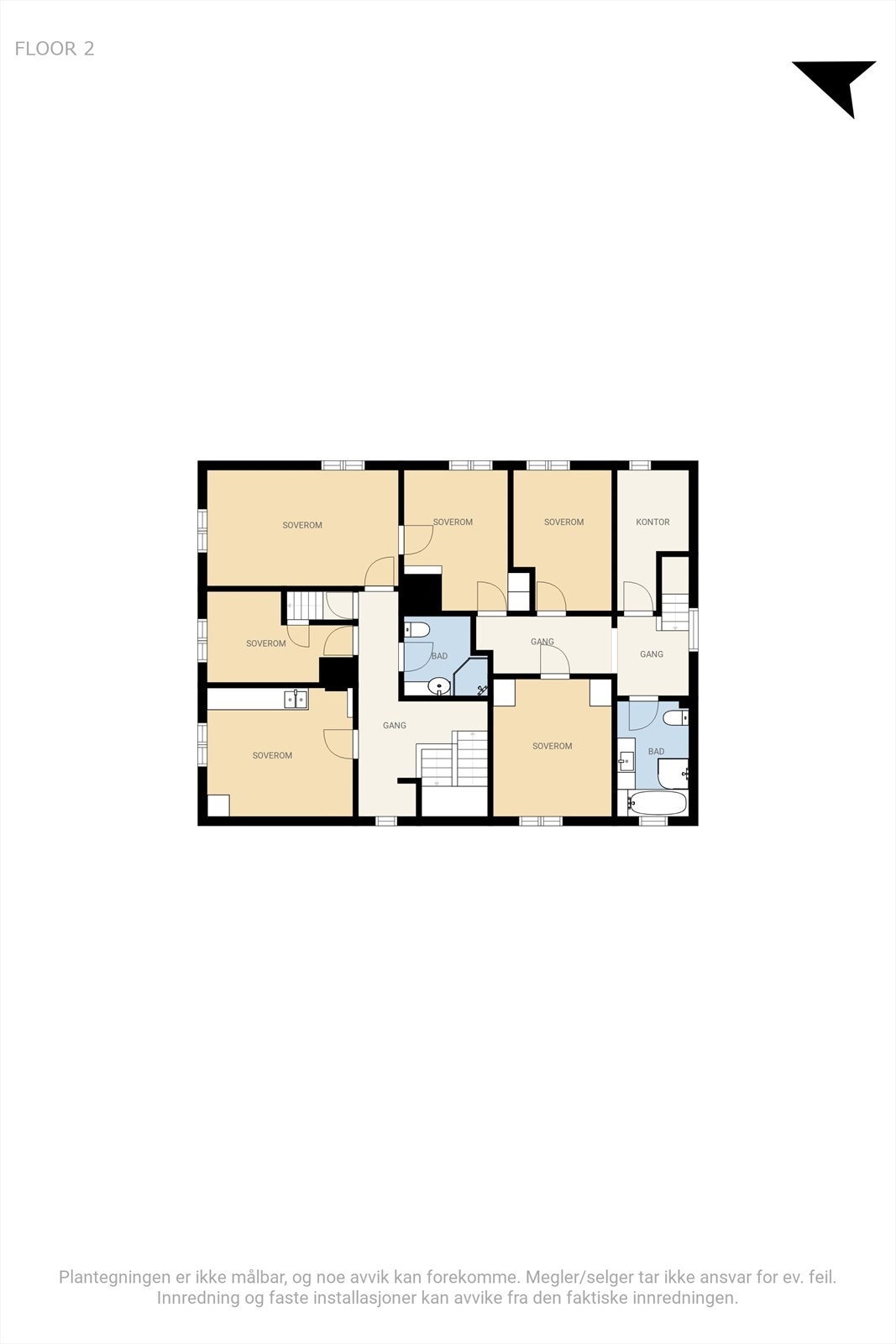 2. etasje hovedhus Galleribilde