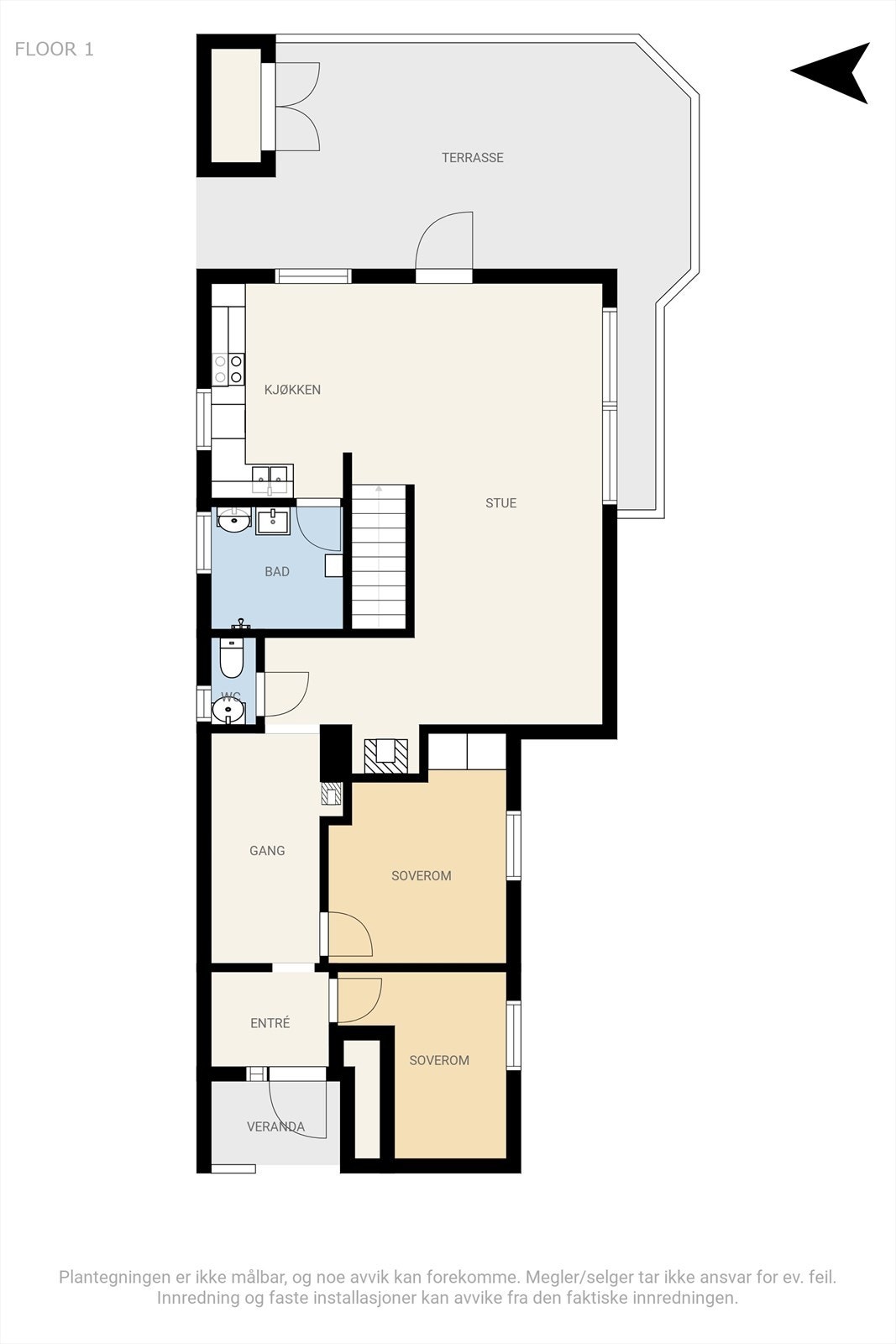 1. etasje kårbolig Galleribilde