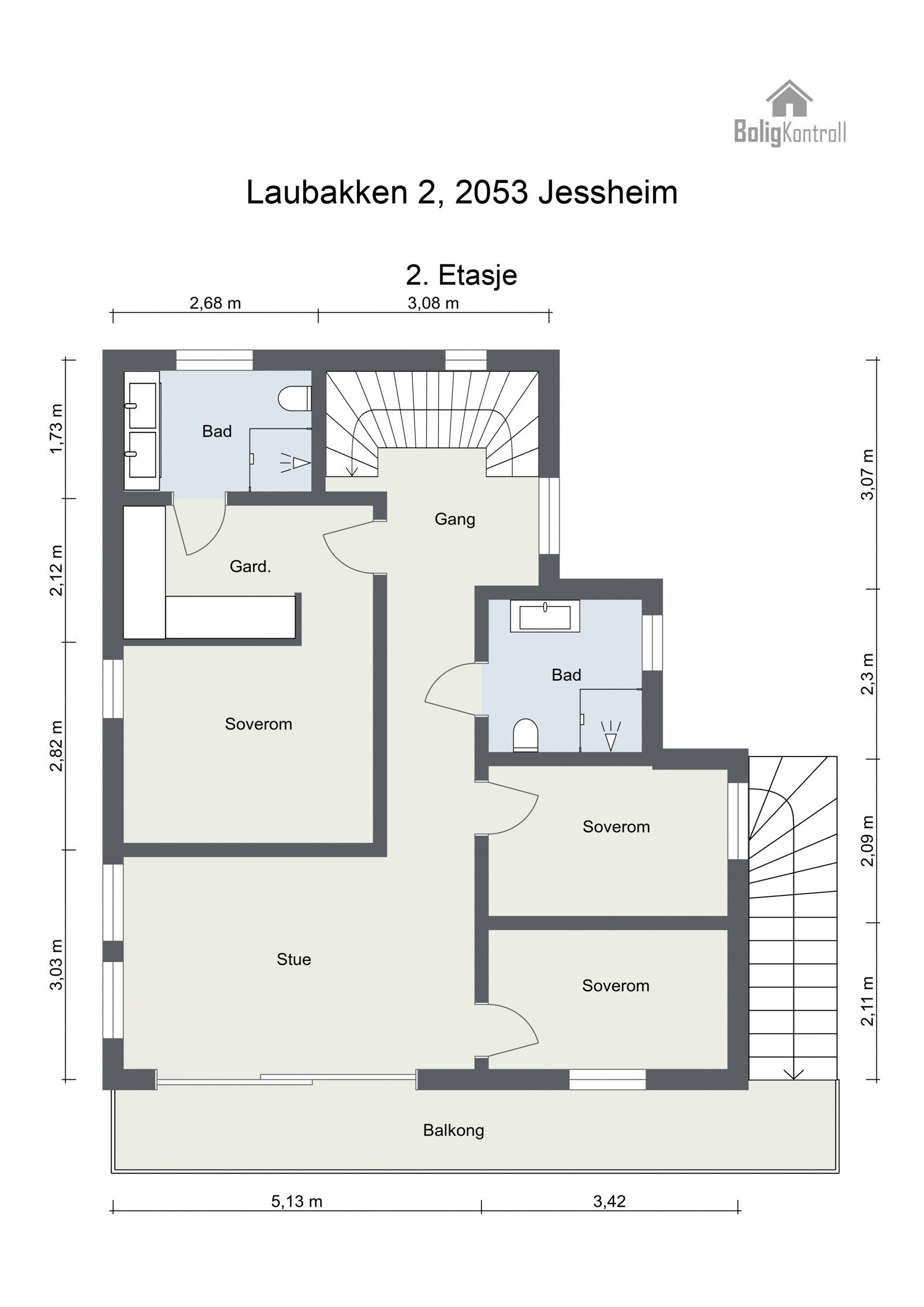 Plantegning 2. Etasje. Galleribilde