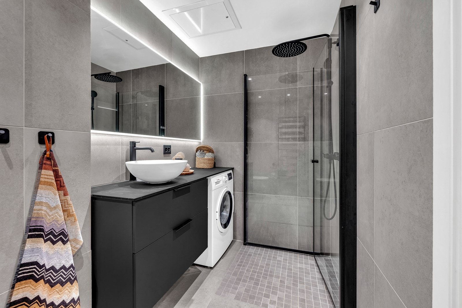 Lekkert og delikat bad pusset opp i 2021. Galleribilde