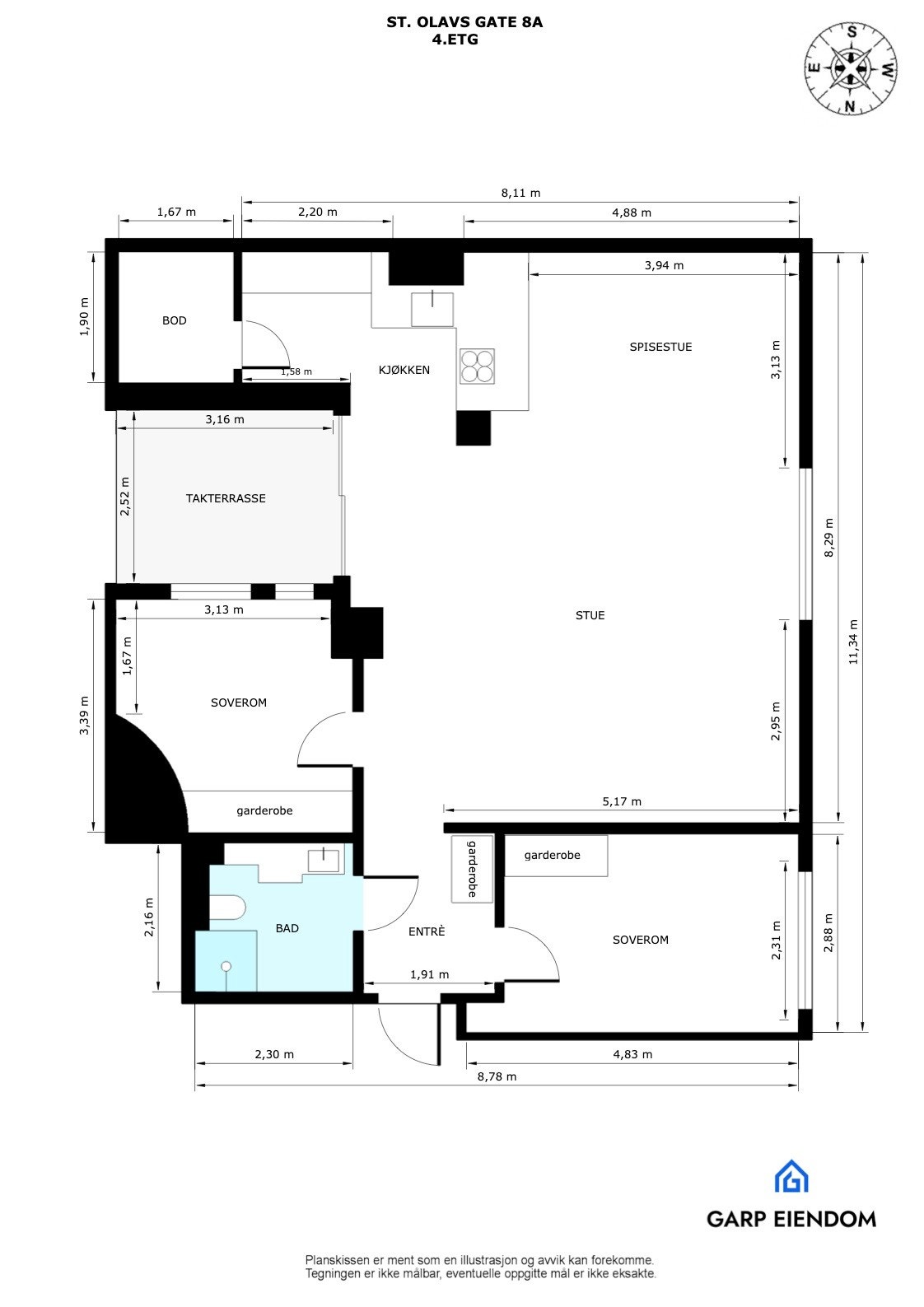 Plantegning Galleribilde