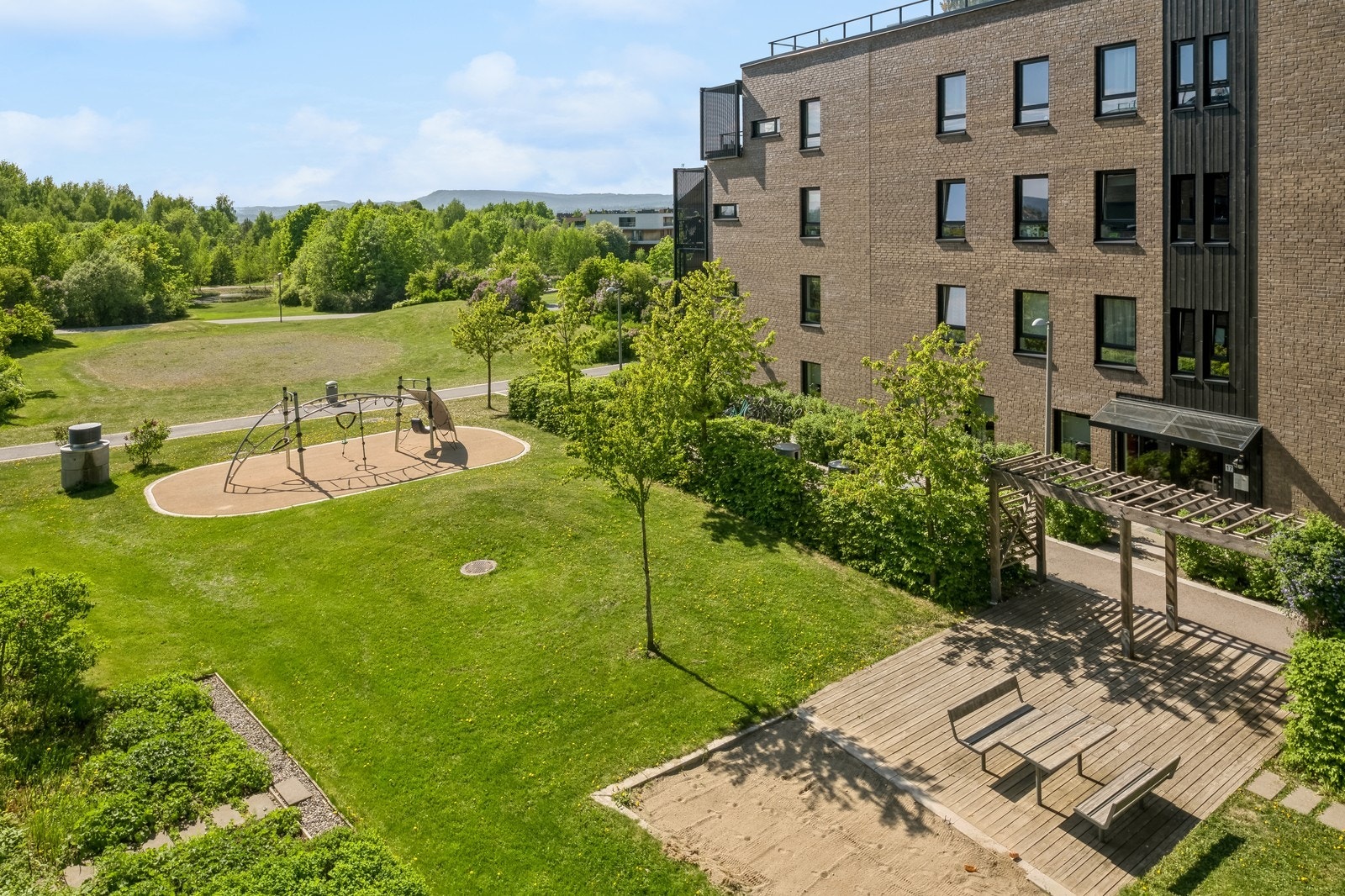 Utsikt fra balkong Galleribilde