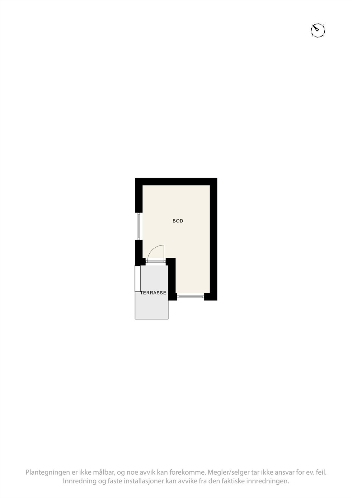 Plantegning bod. Galleribilde