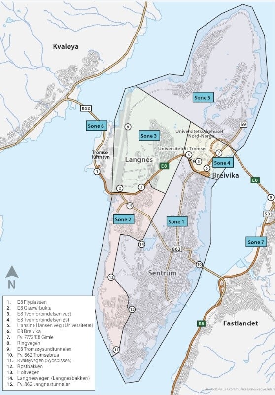 Karisvingen 5c ligger i sone 1 i bompengeringen i Tromsø. Galleribilde