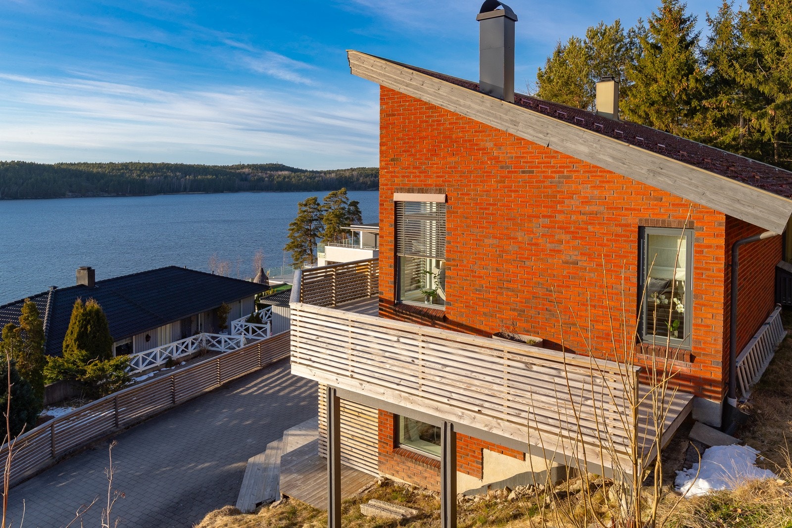 Fasader med teglstien gir enkelt vedlikehold Galleribilde