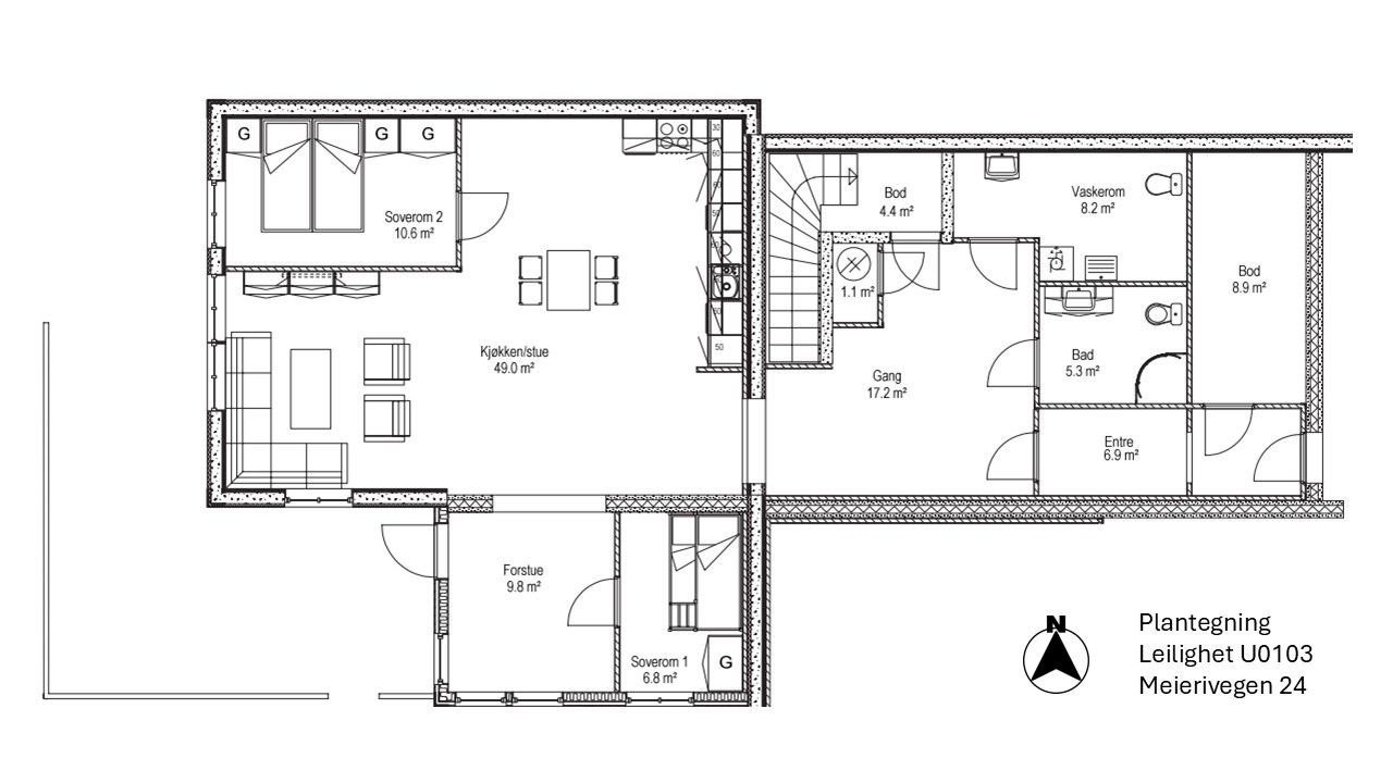 Plantegning Galleribilde