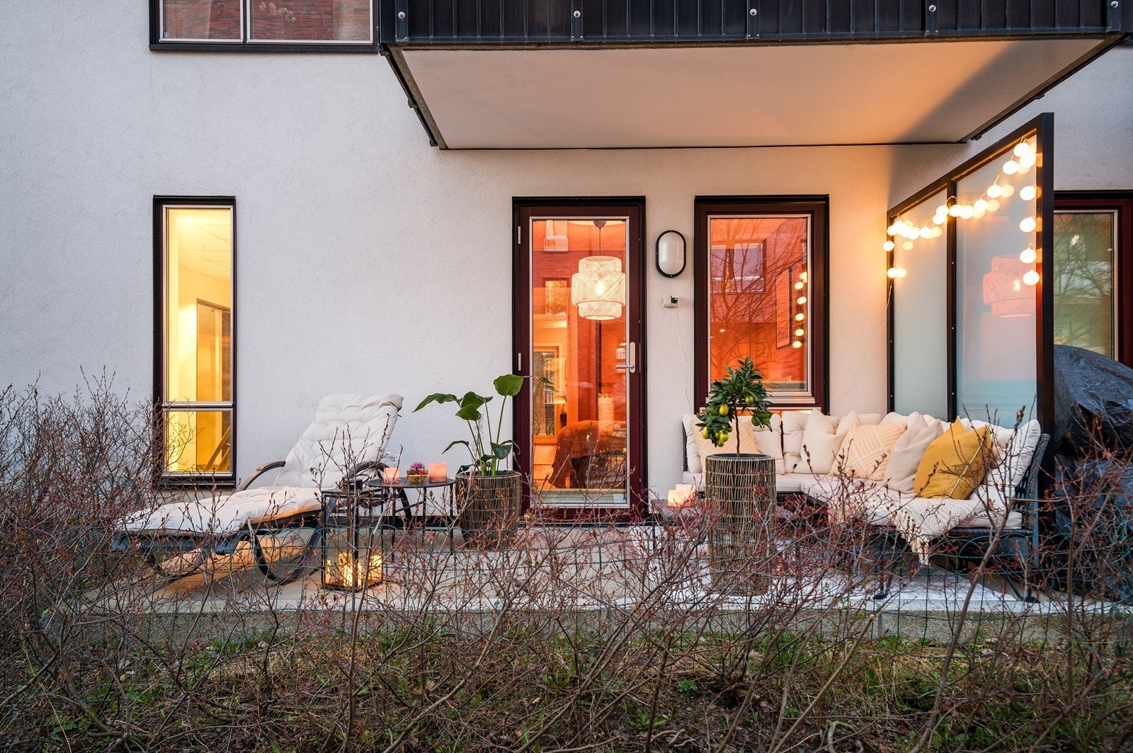 Terrassen ligger fint og skjermet til. Galleribilde