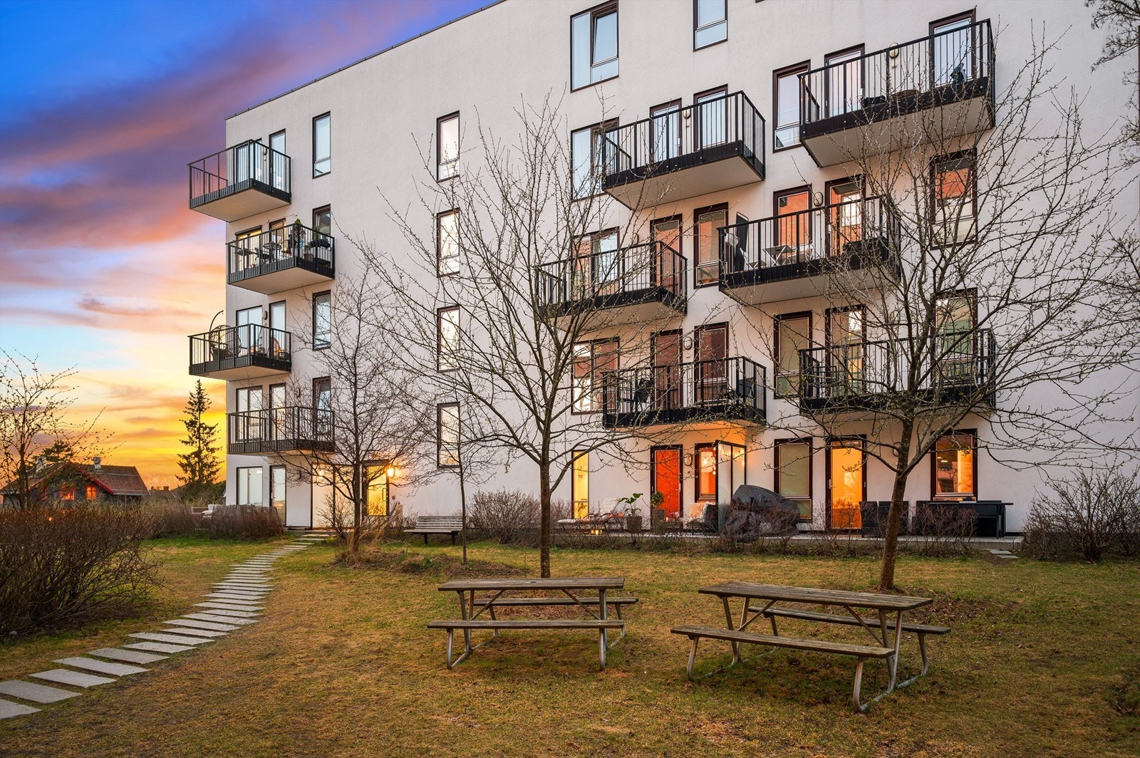 Pent opparbeidede fellesområder. Galleribilde