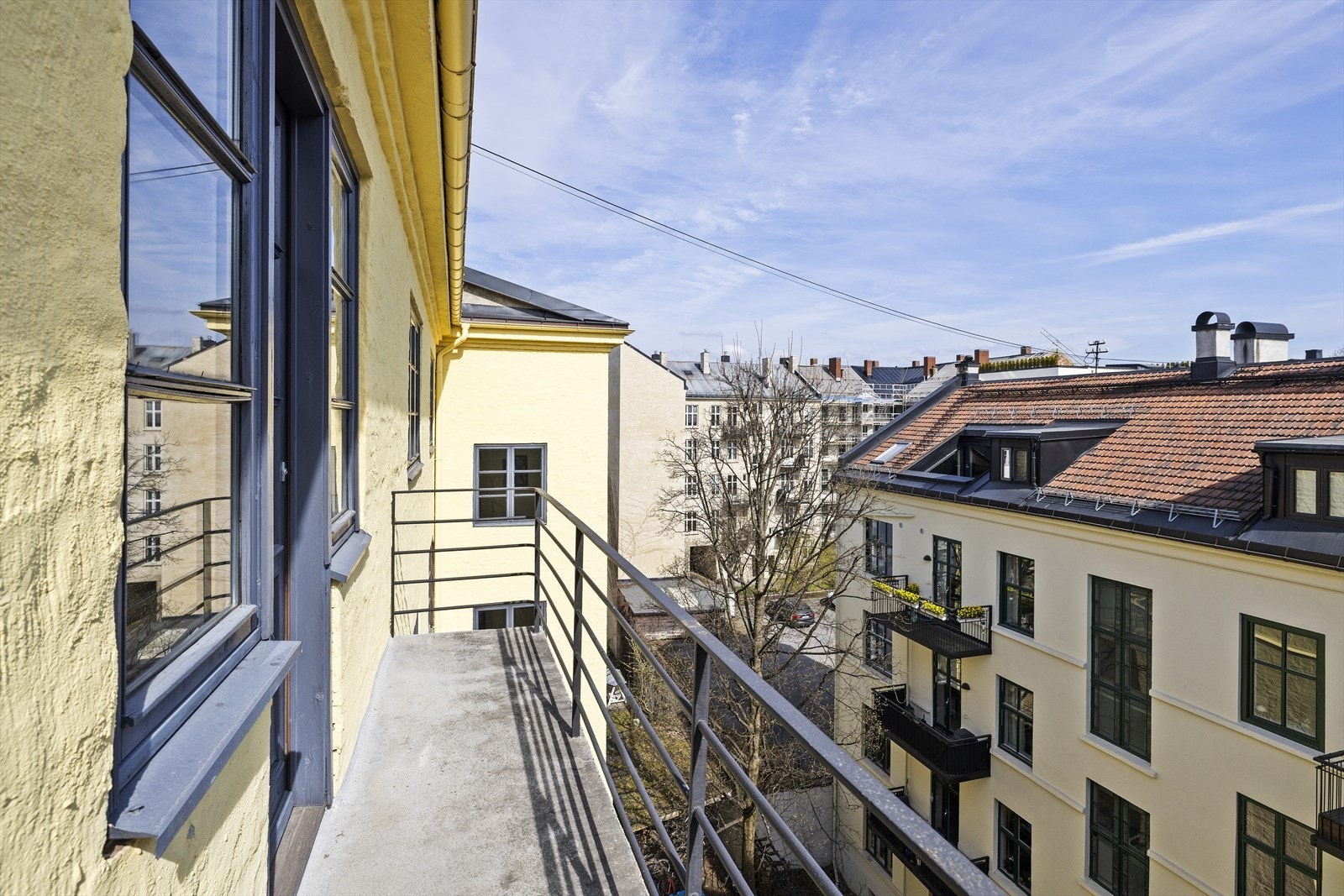 Felles balkong som kan benyttes av beboerne Galleribilde