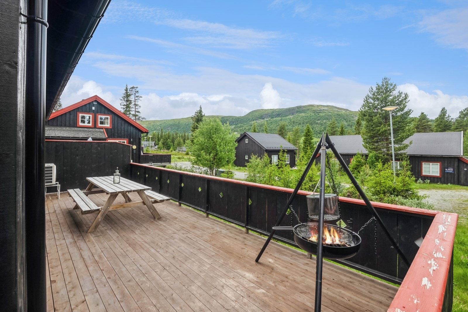 Utsikt fra terrassen. Galleribilde