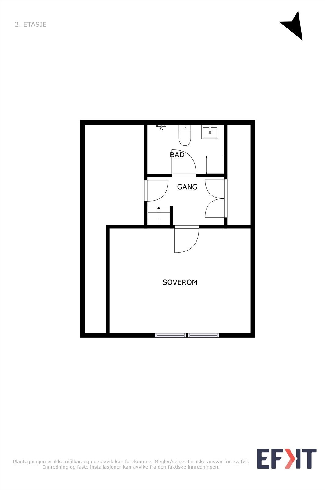 Plantegning 2. etasje Galleribilde