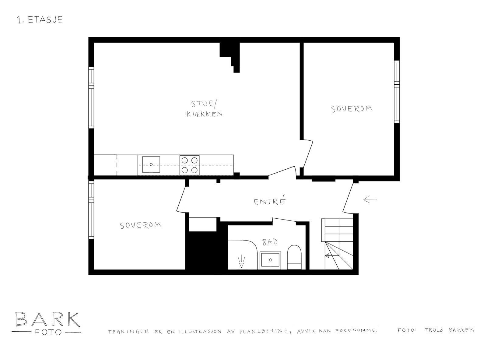 Planskisse 1.etasje Galleribilde