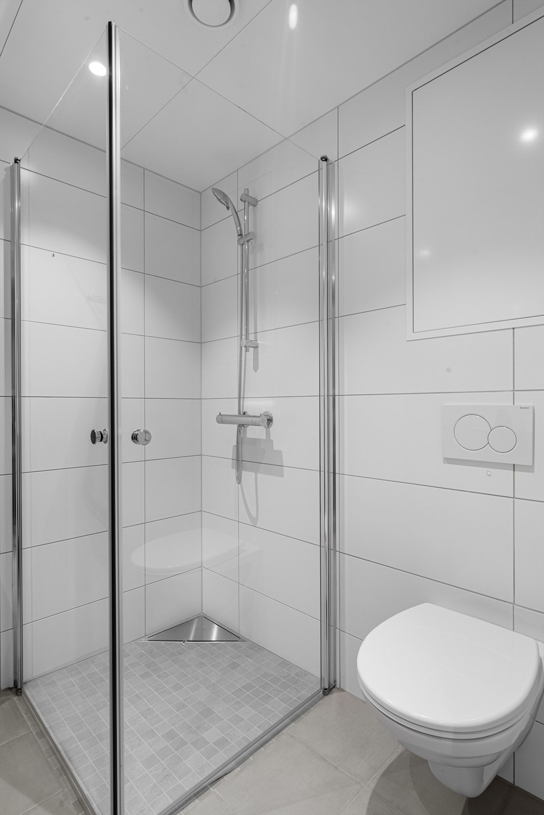 Badet er på 4,5 kvm. Galleribilde