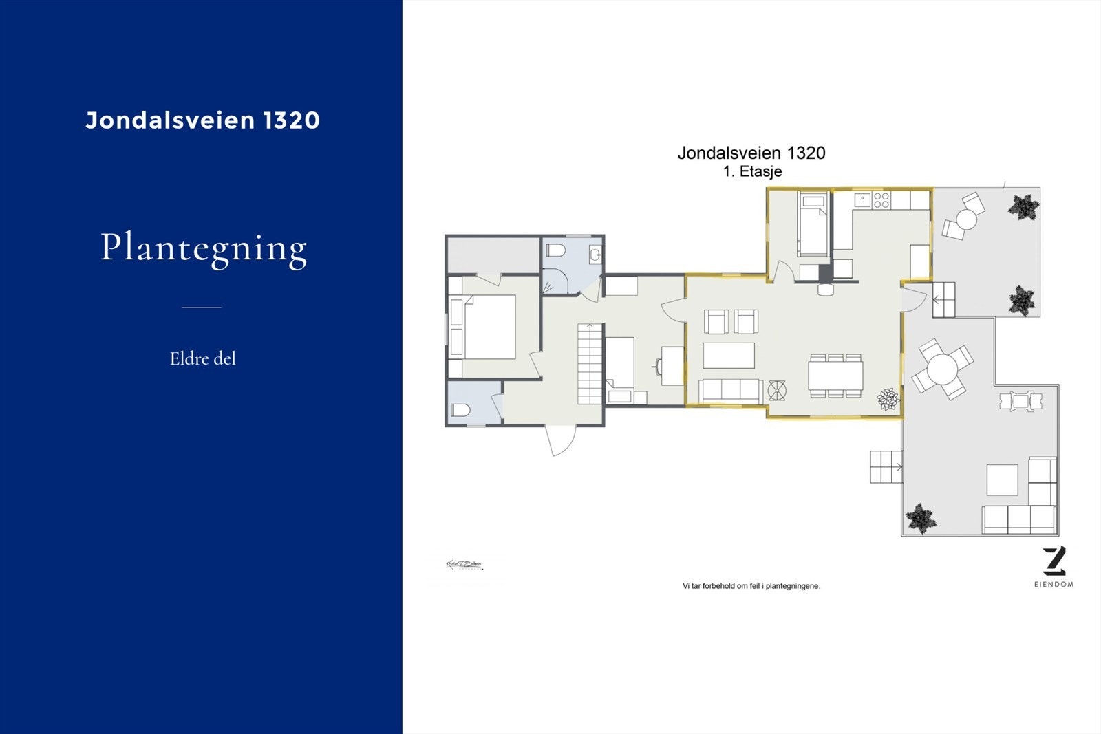 Plantegning - eldre del Galleribilde