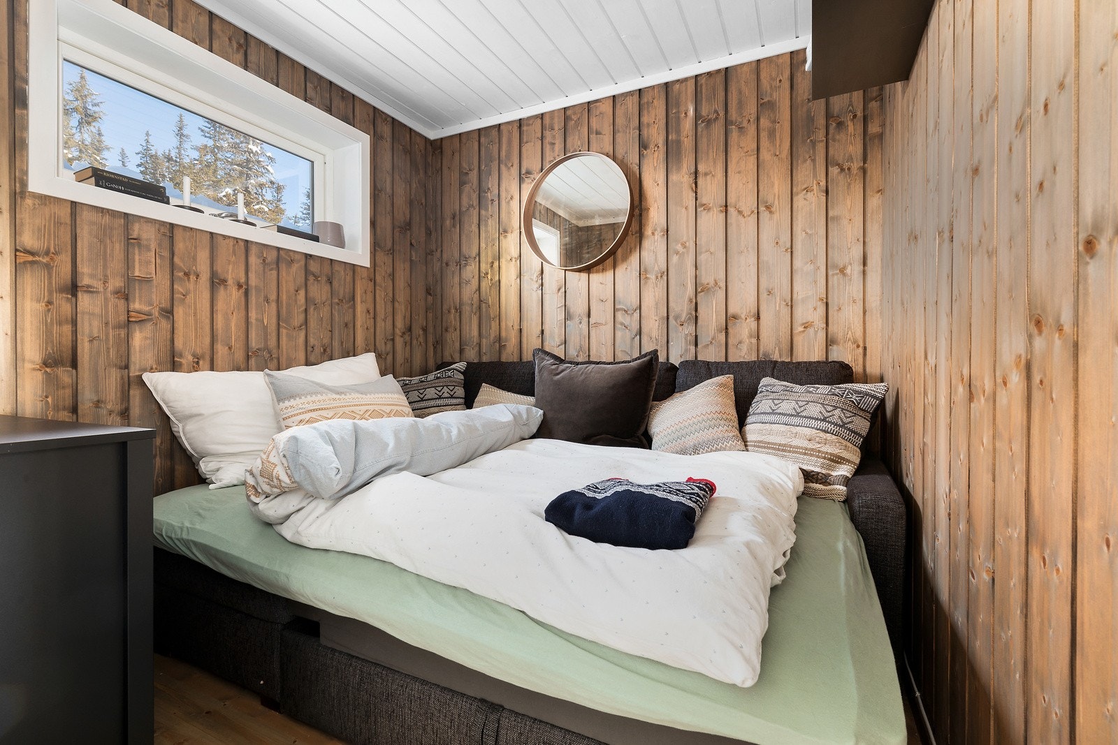 I fritidsboligen er det tre soverom Galleribilde