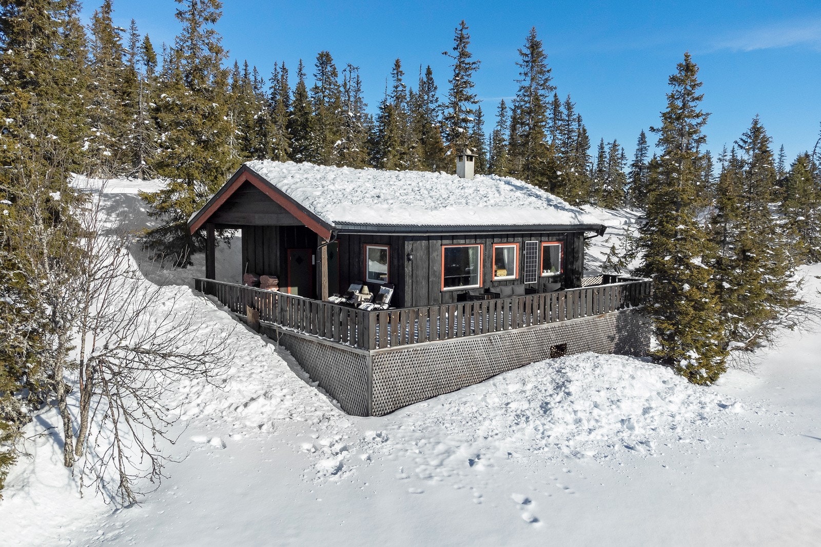 Hytta er bygd i 2013 Galleribilde