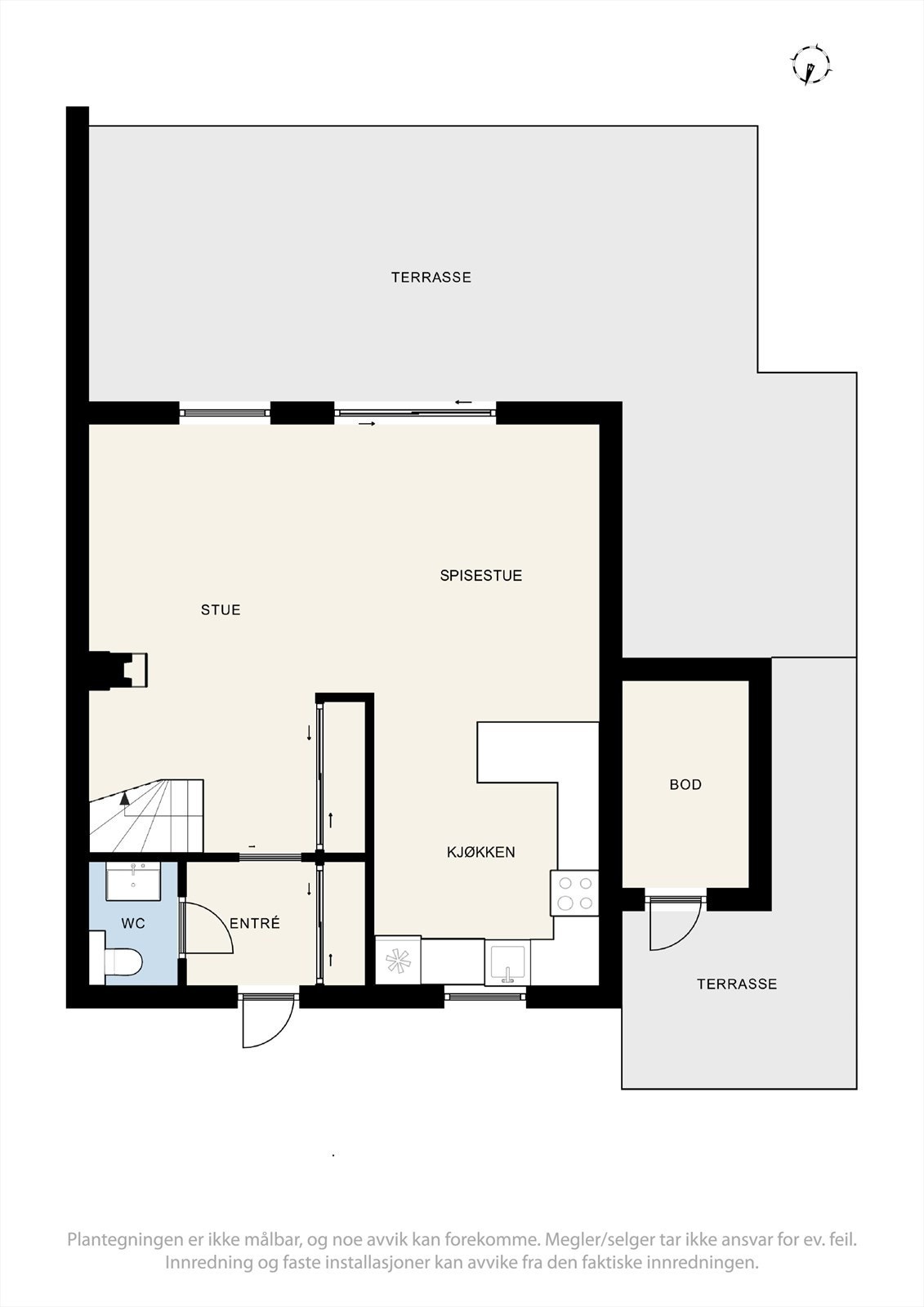 Plantegning 1. etasje. Galleribilde