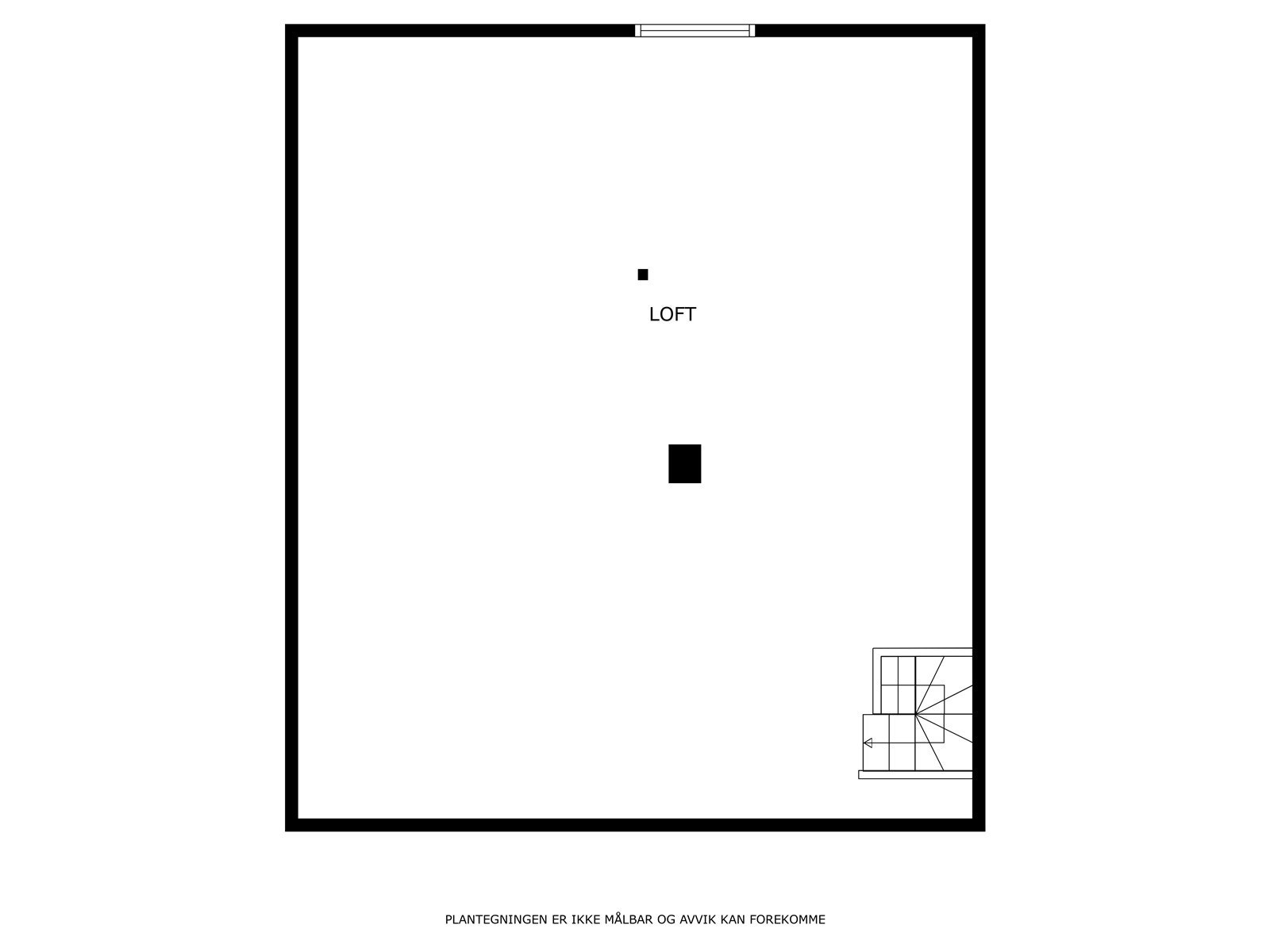 Plantegning loft Galleribilde