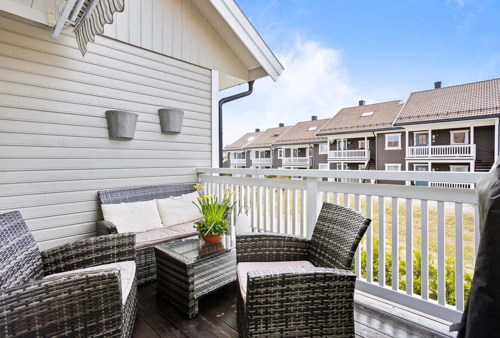 Balkongen måler 7kvm. Galleribilde