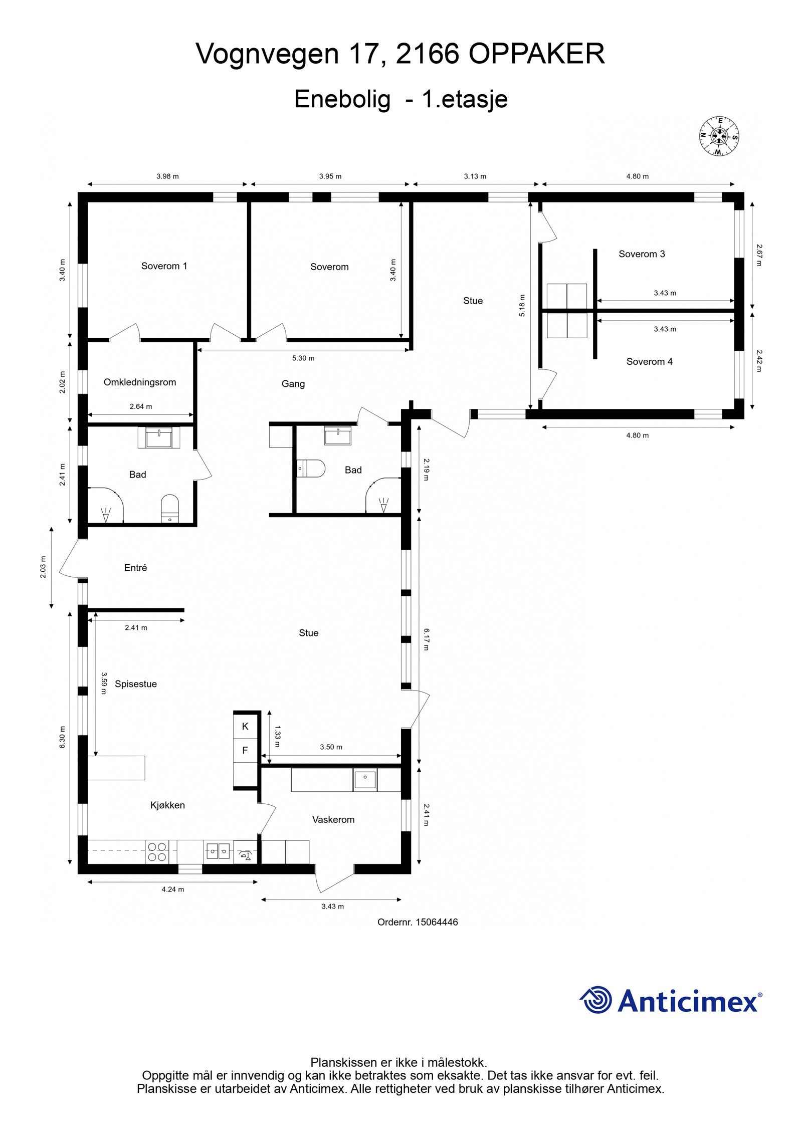 Plantegning Galleribilde