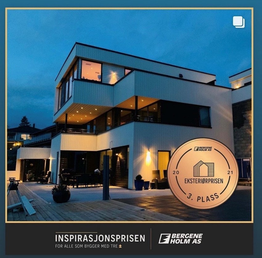 Flott arkitektur. Boligen er kåret i ekseriørprisen Galleribilde
