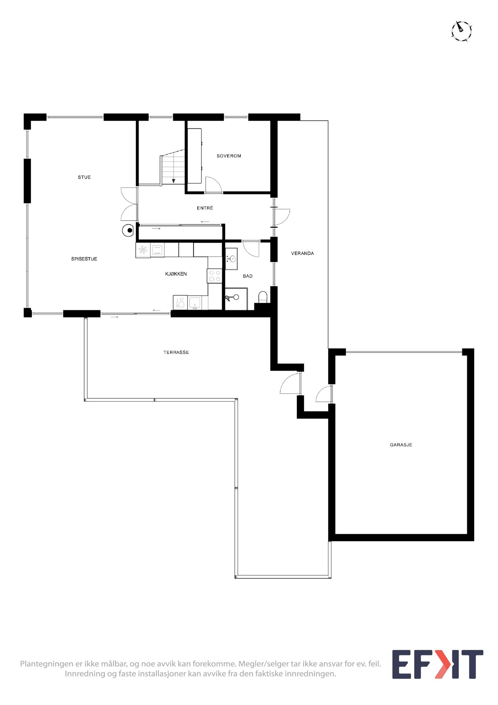 Plantegning 3. etg Galleribilde