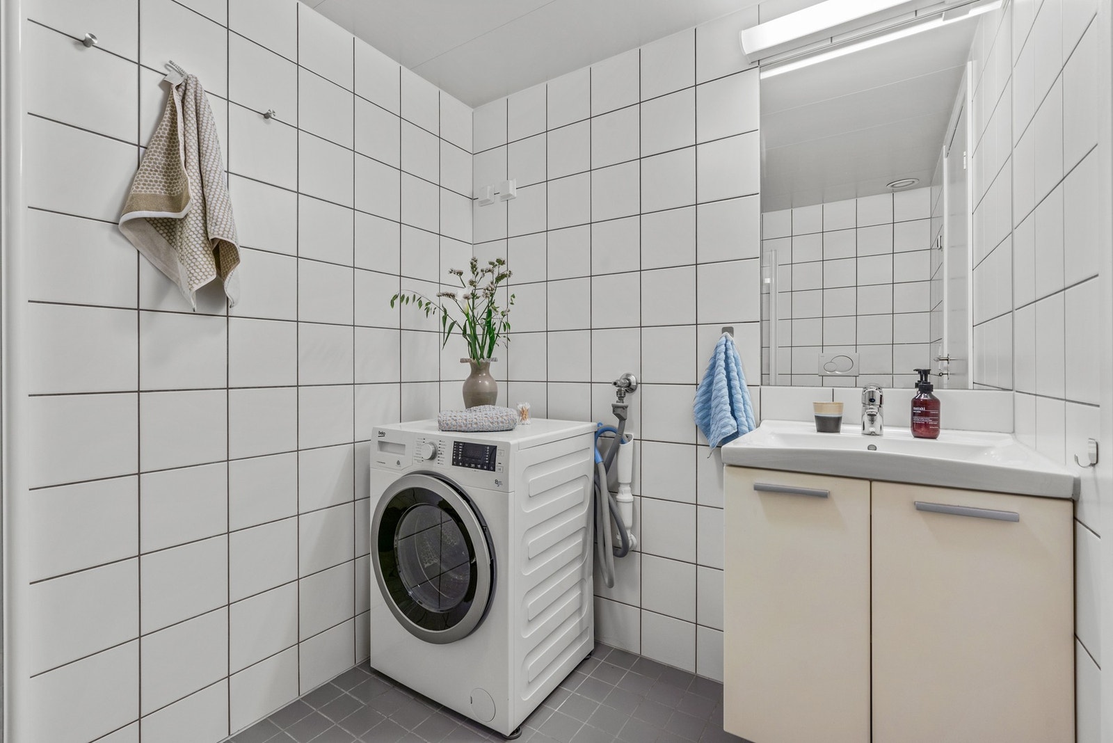 Badet har opplegg for vaskemaskin Galleribilde