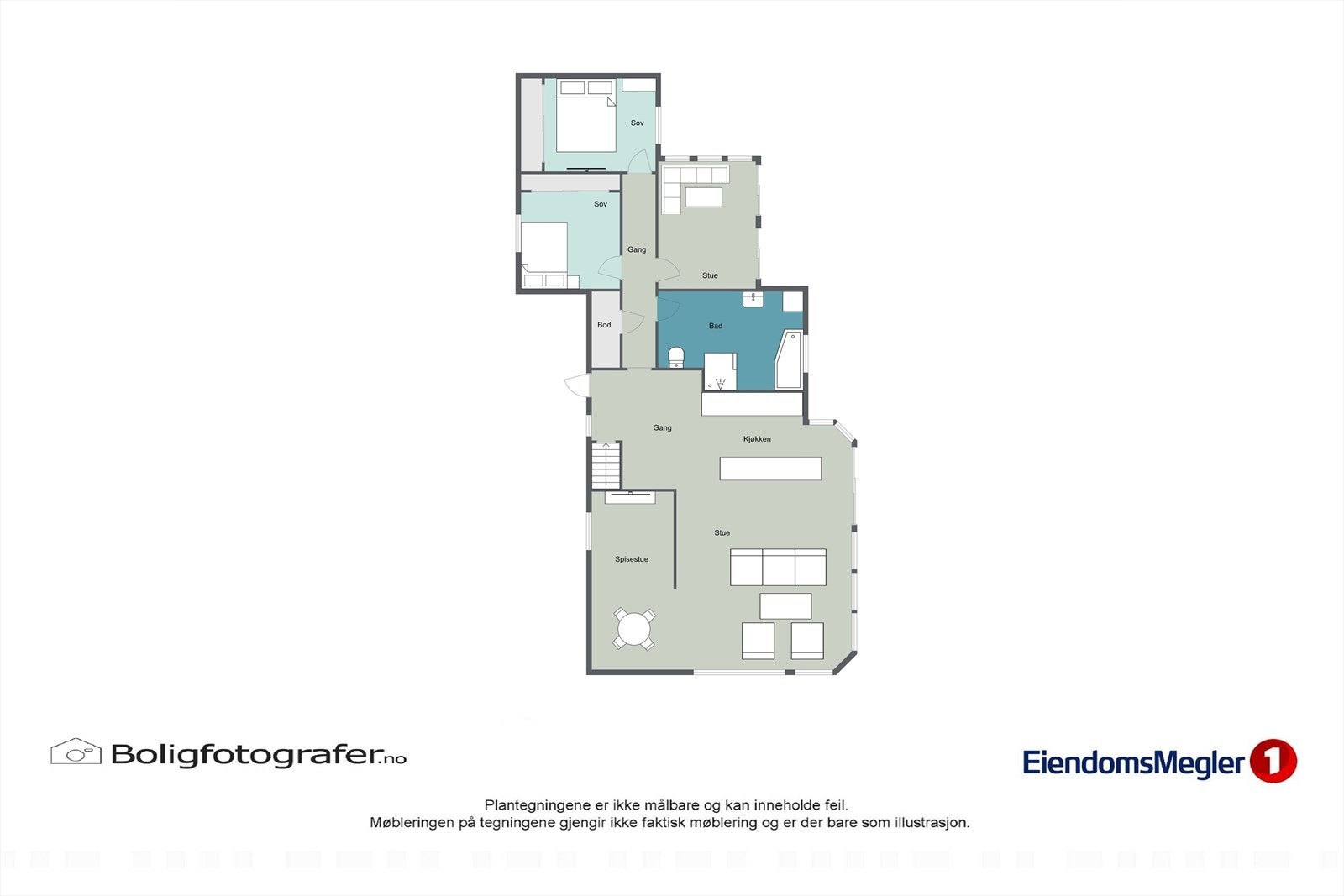 Plantegning hovedetasje Galleribilde