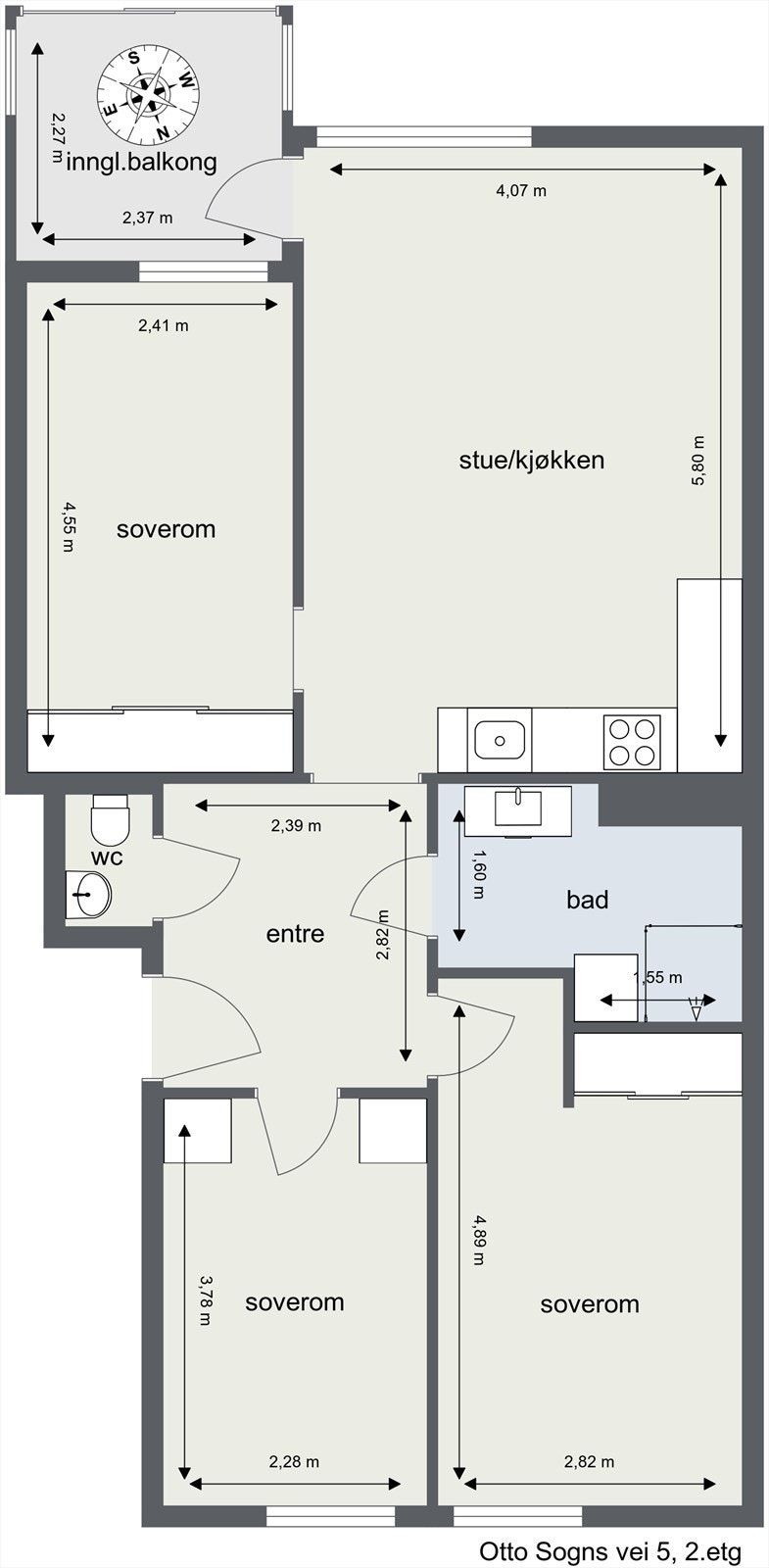 Plantegning Galleribilde