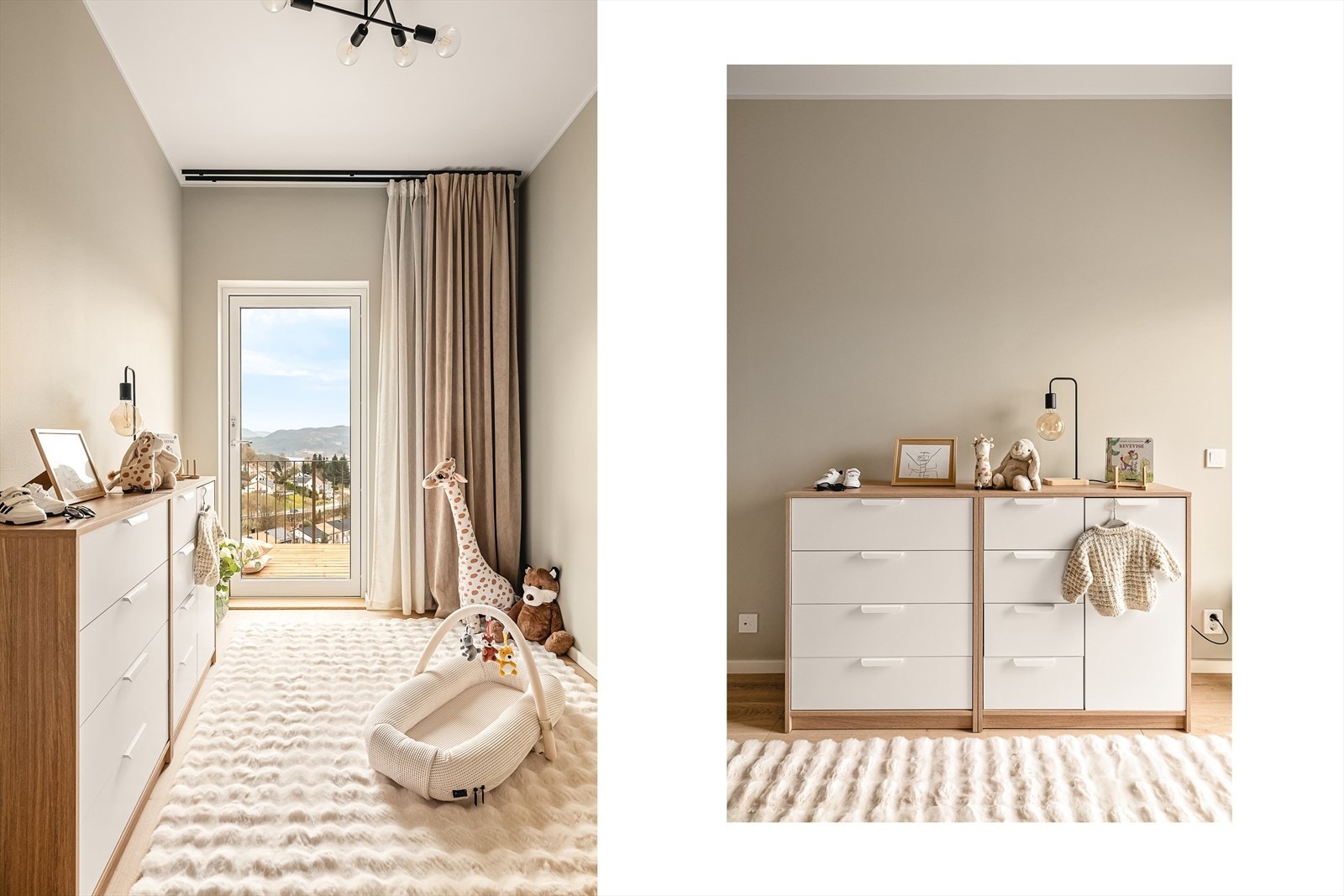 Det andre soverommet i underetasjen passer ypperlig som barnerom! Galleribilde