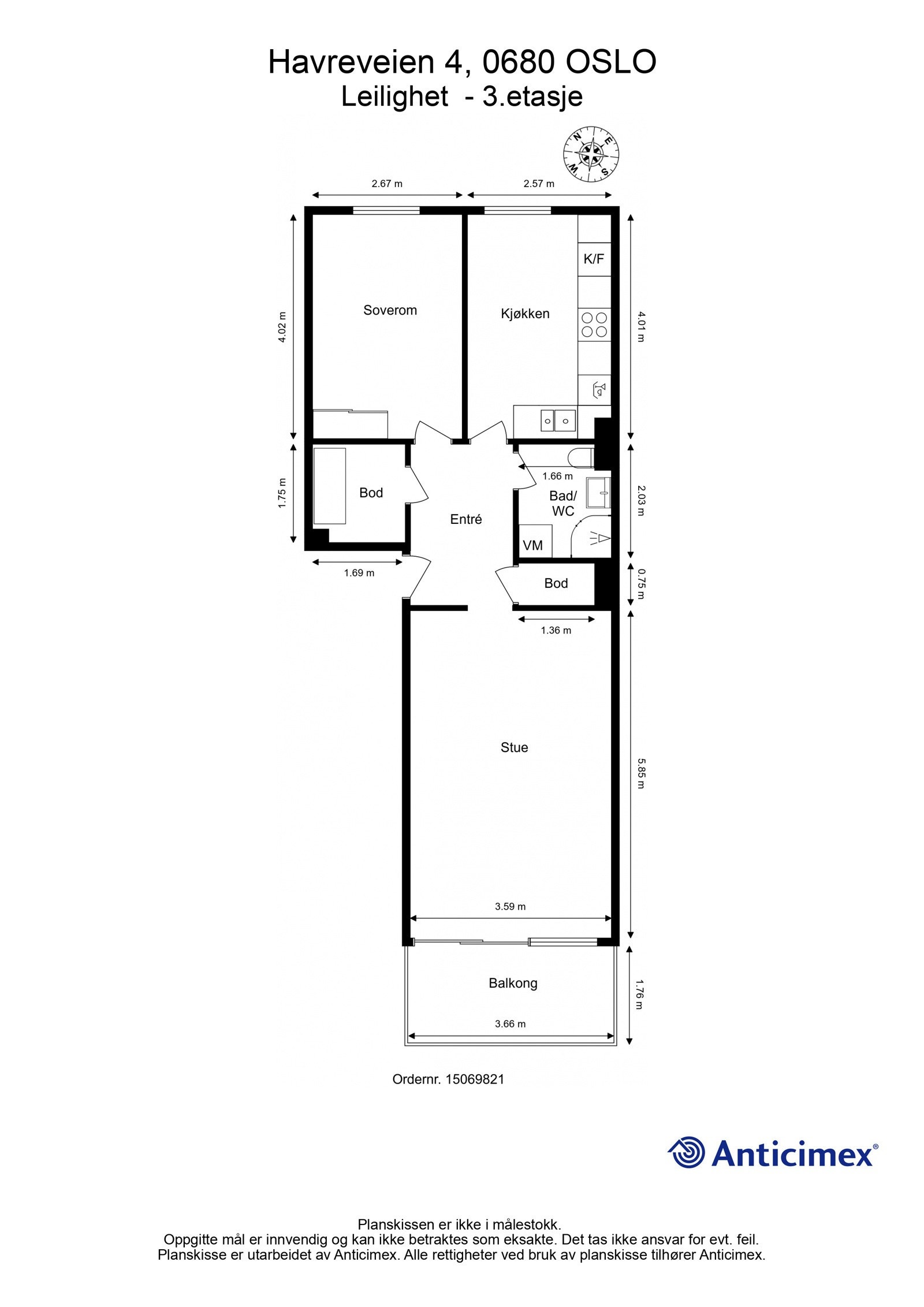 Plantegning-20165222-Leilighet - 3.etasje Galleribilde