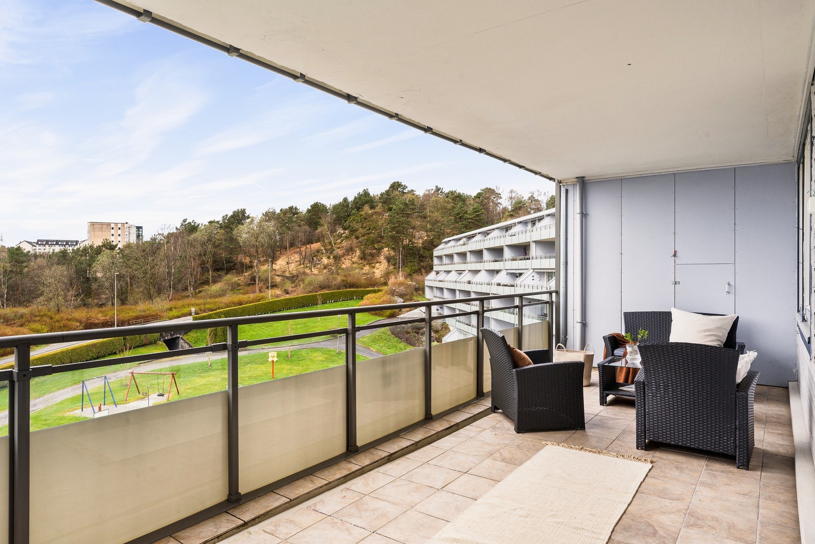 Her vil det være plass til å møblere etter eget ønske med utemøbler og lignende. Galleribilde