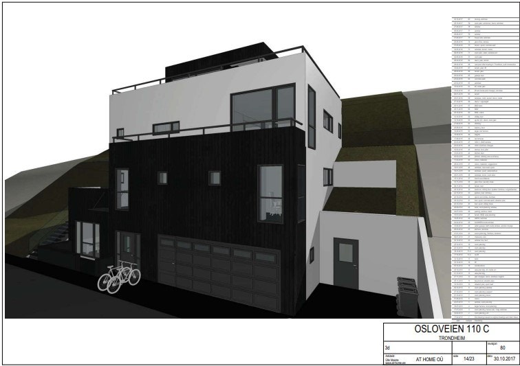 Skisse -bildet er fra tidligere godkjent søknad, og er kun ment som illustrasjon på mulighetene på tomten. Galleribilde