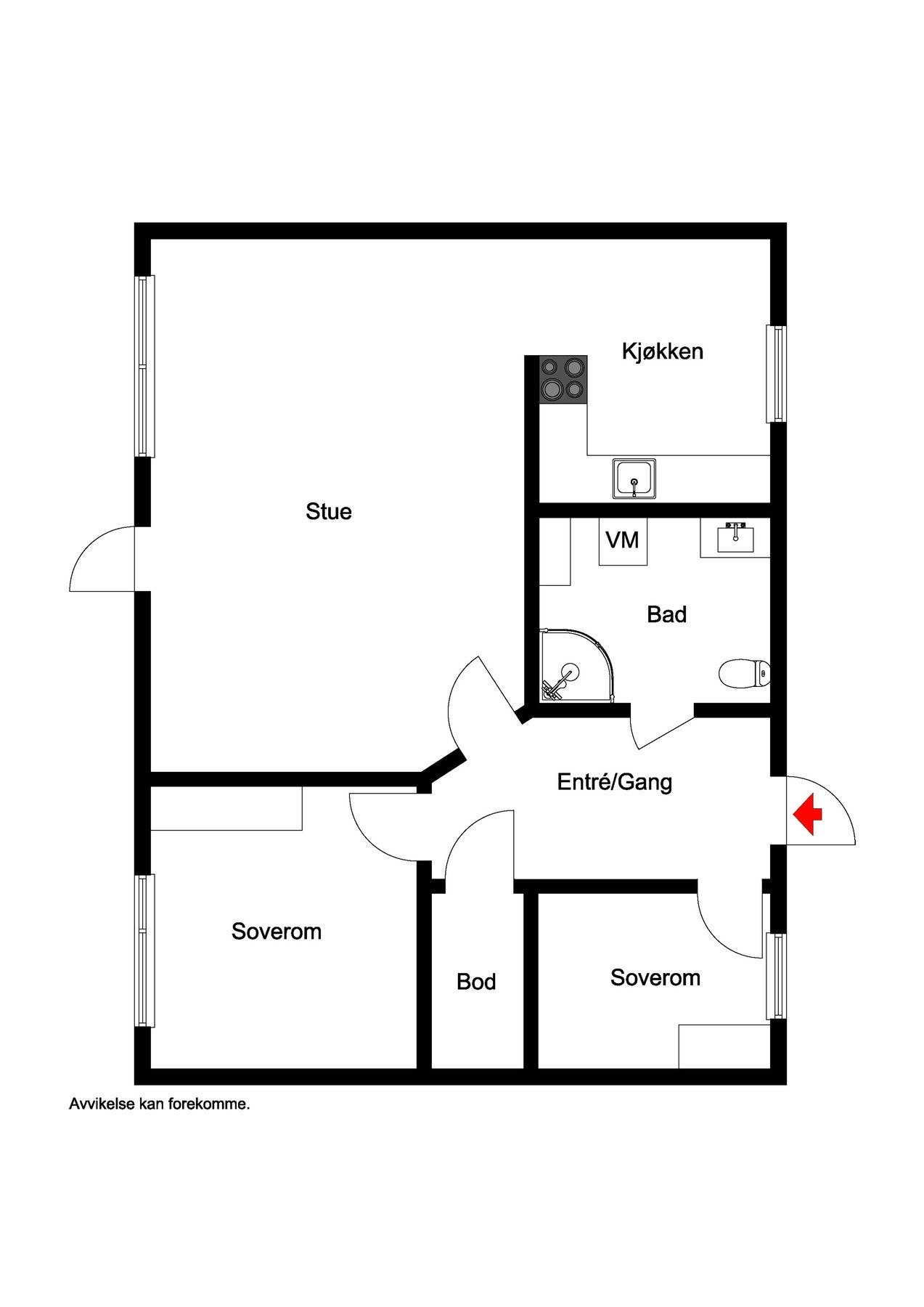 Plantegning Galleribilde