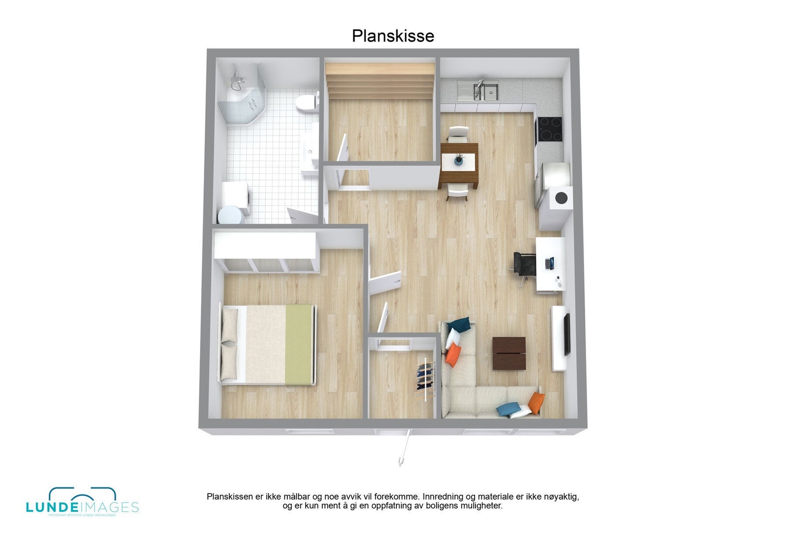 Planskisse 3D - Ikke målbar Galleribilde