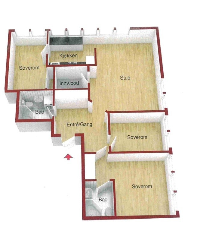 Plantegning Galleribilde