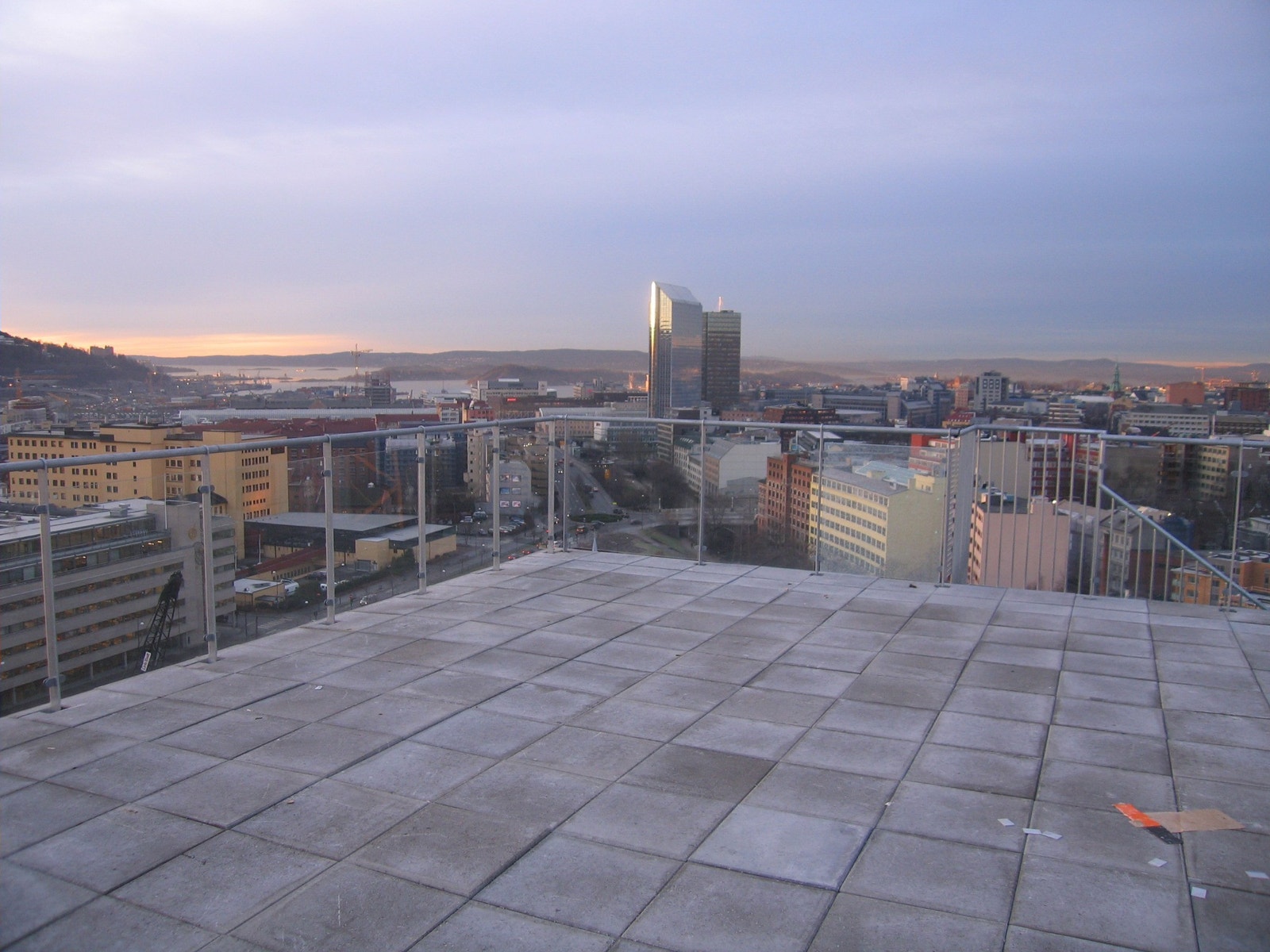 Utiskt fra takterrassen Galleribilde