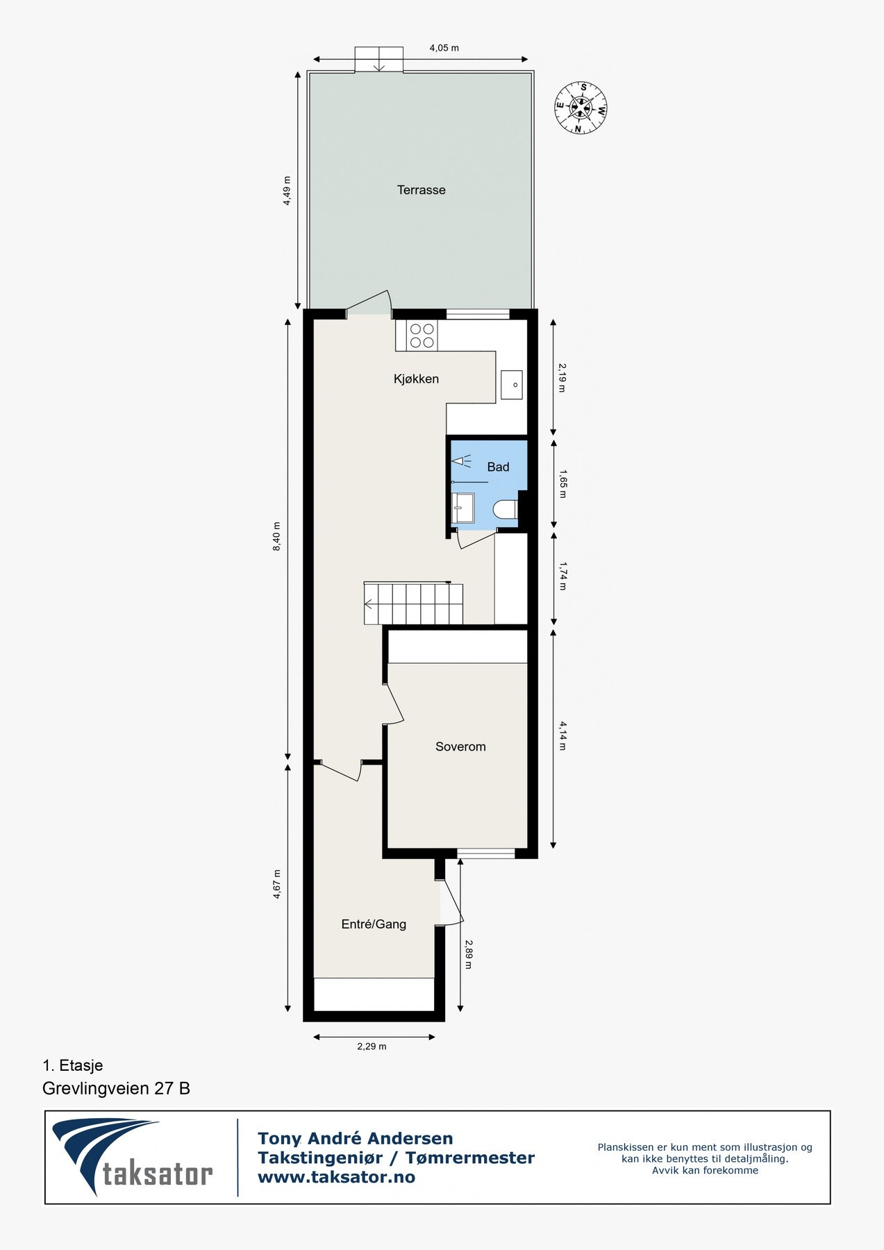 Planløsning 1. etasje. Galleribilde