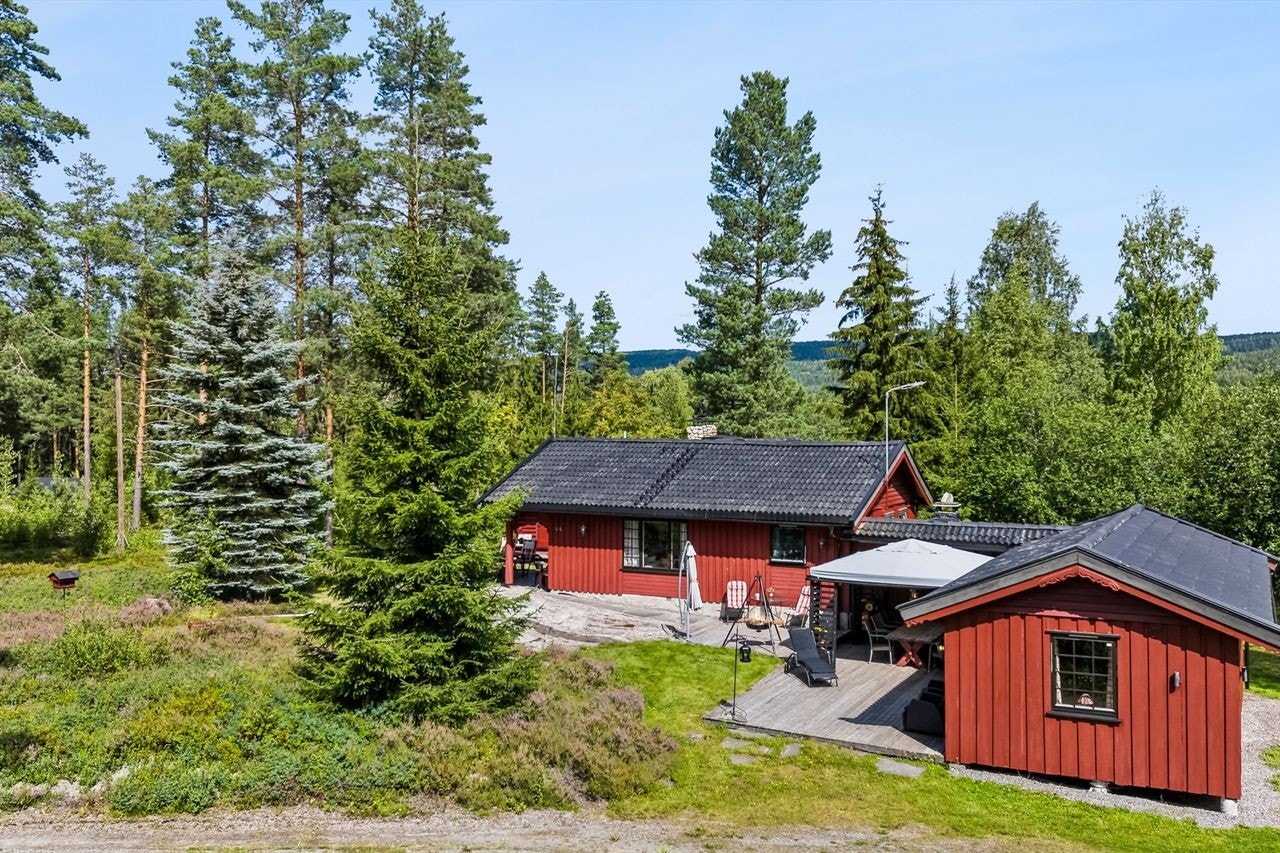 Eiendommen har kort avstand til både Dølisjøen og Storsjøen, som byr på flotte bade- og fiskemuligheter. Galleribilde